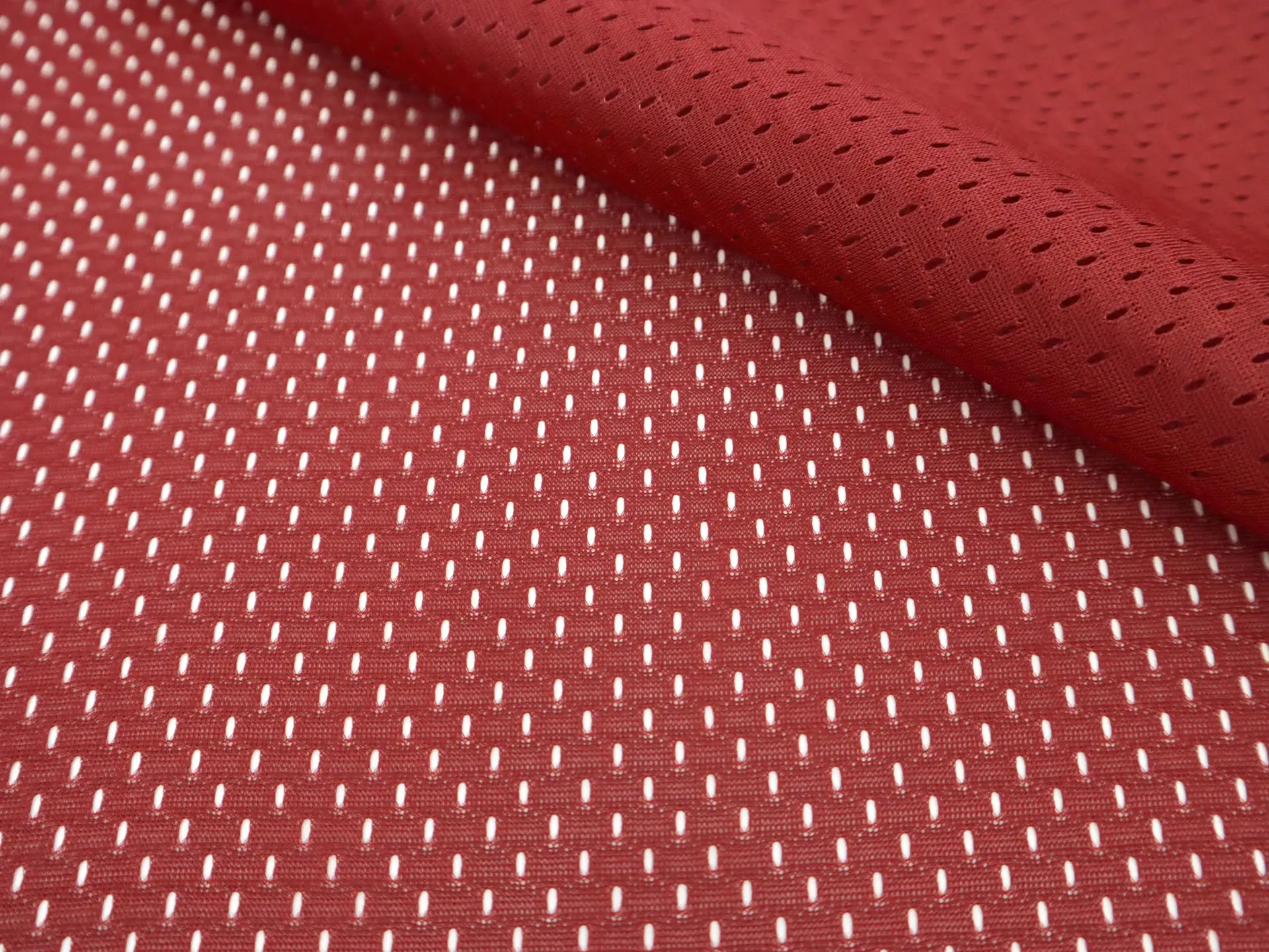 Polyester Athletic Mesh in Cardinal