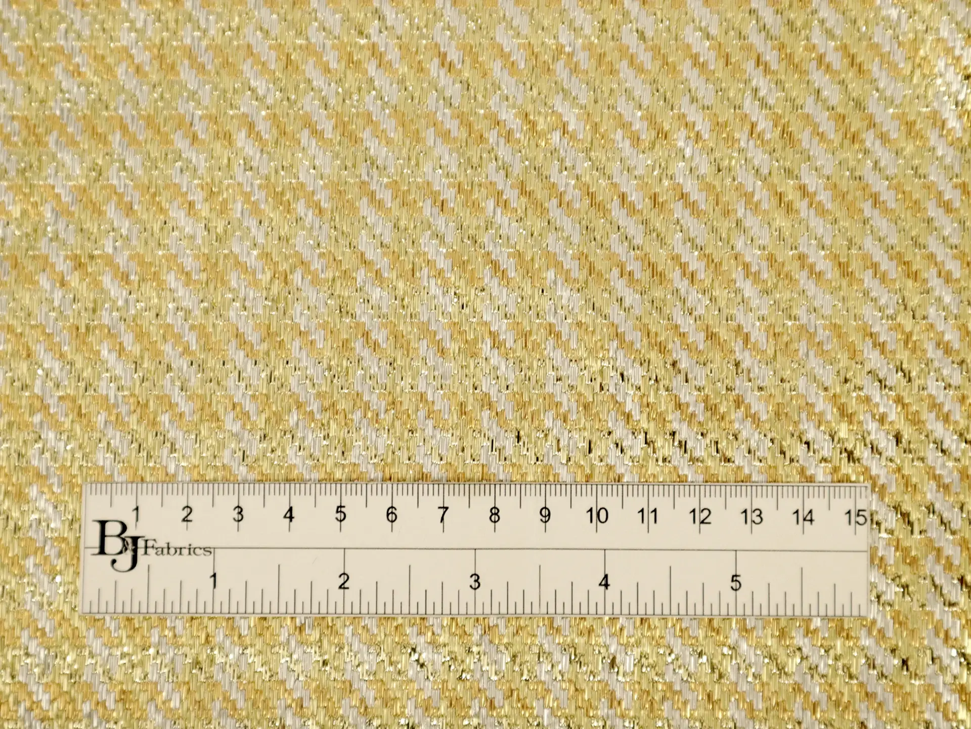 Polyester Metallic Raffia with Diagonal Stripe