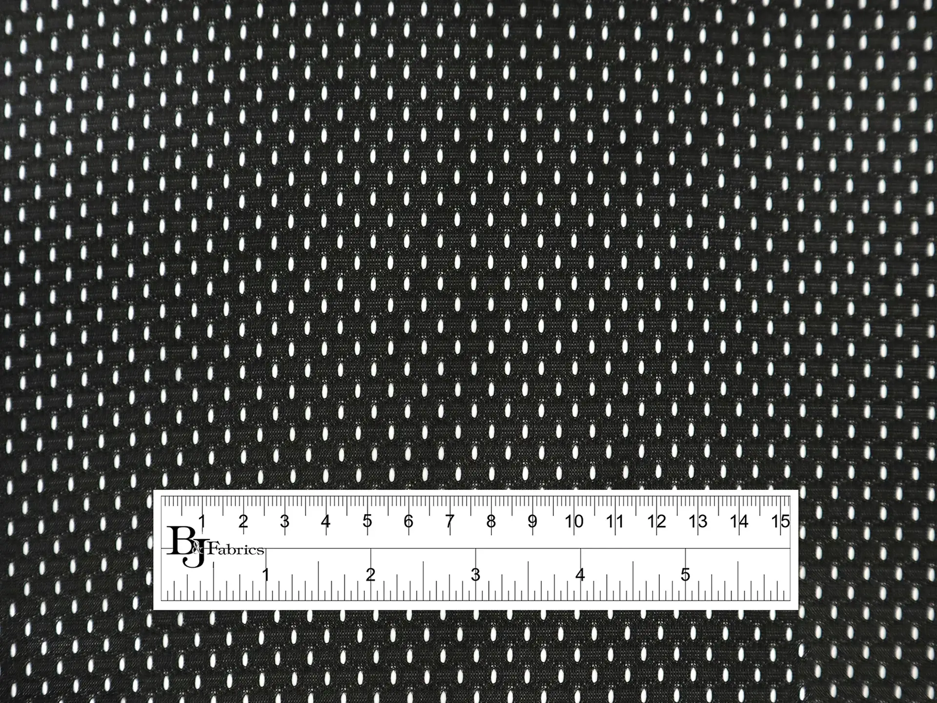 Polyester Athletic Mesh in Black