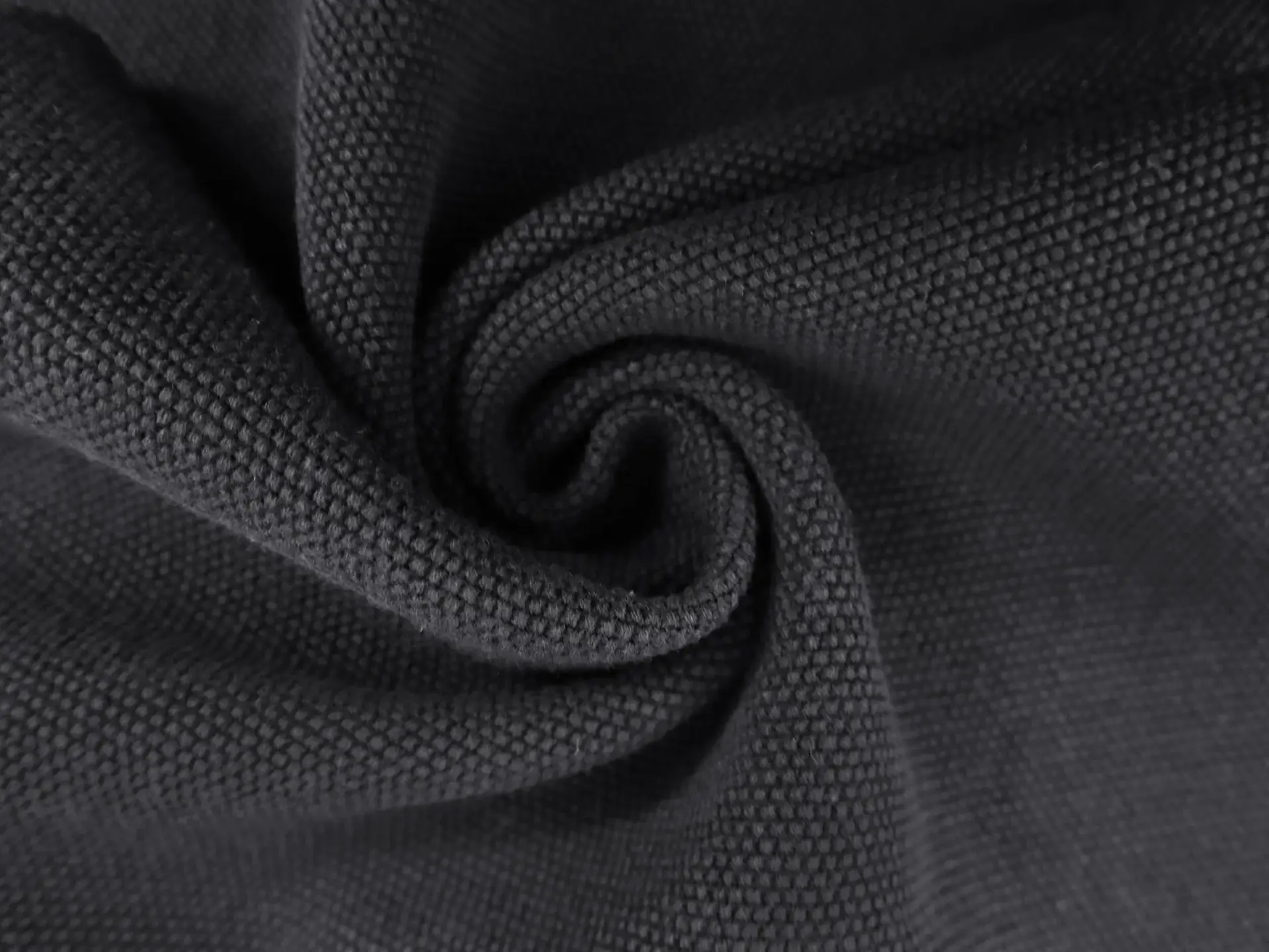 Italian Cotton Pique Knit in Nero