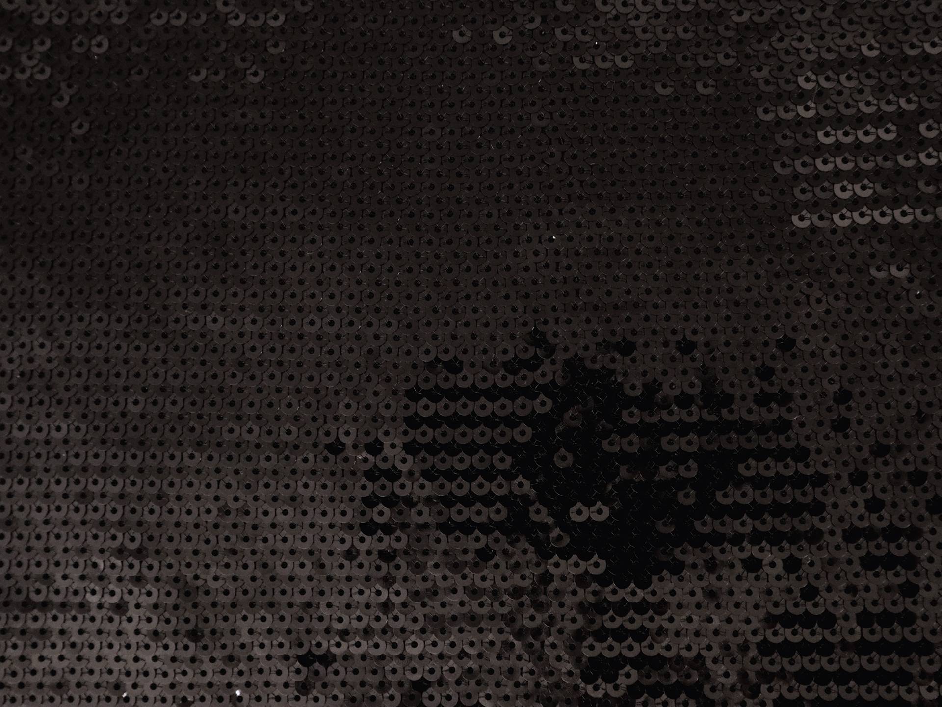 Fish Scale Sequins on Tulle in Black