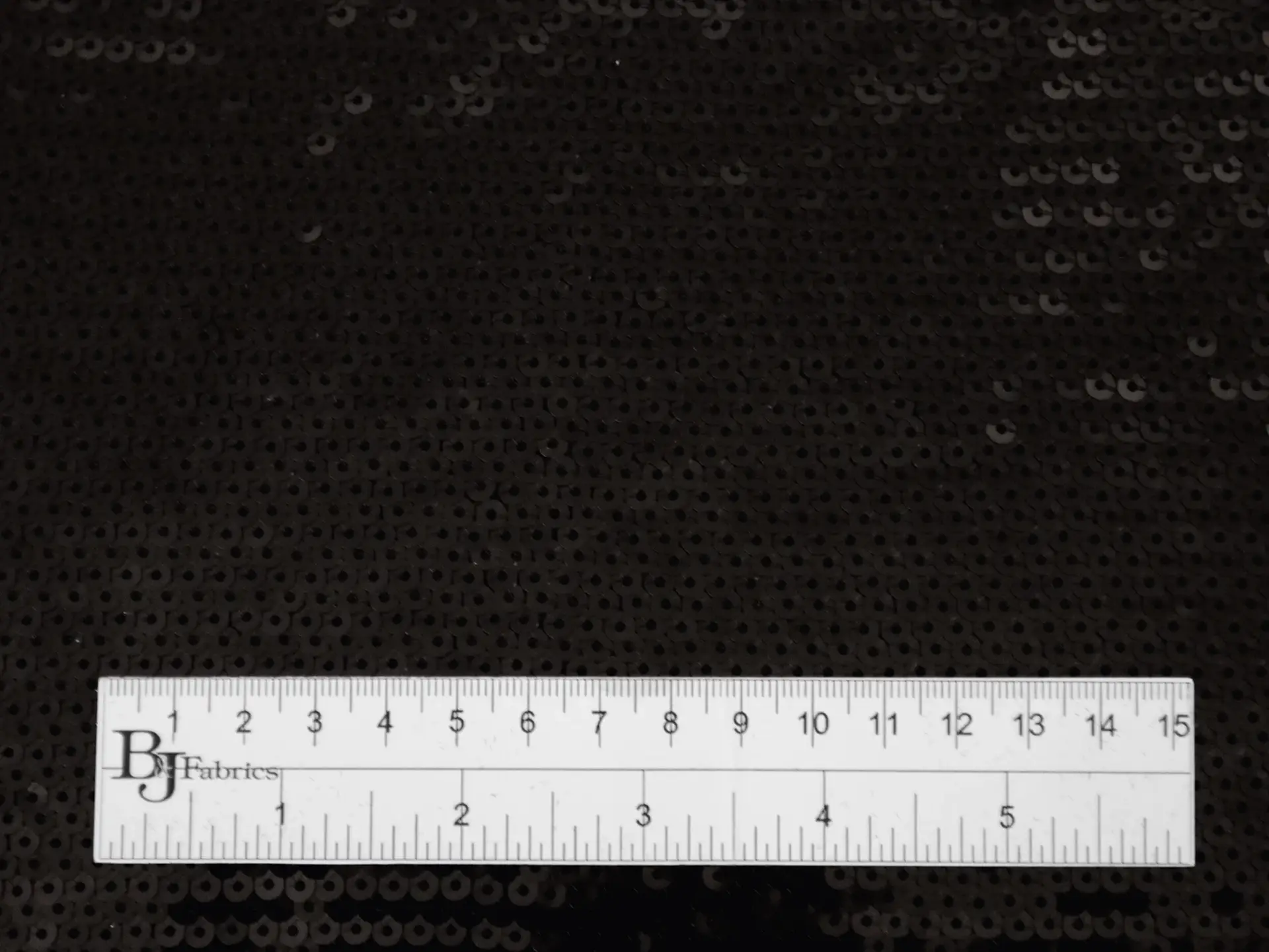 Fish Scale Sequins on Tulle in Black