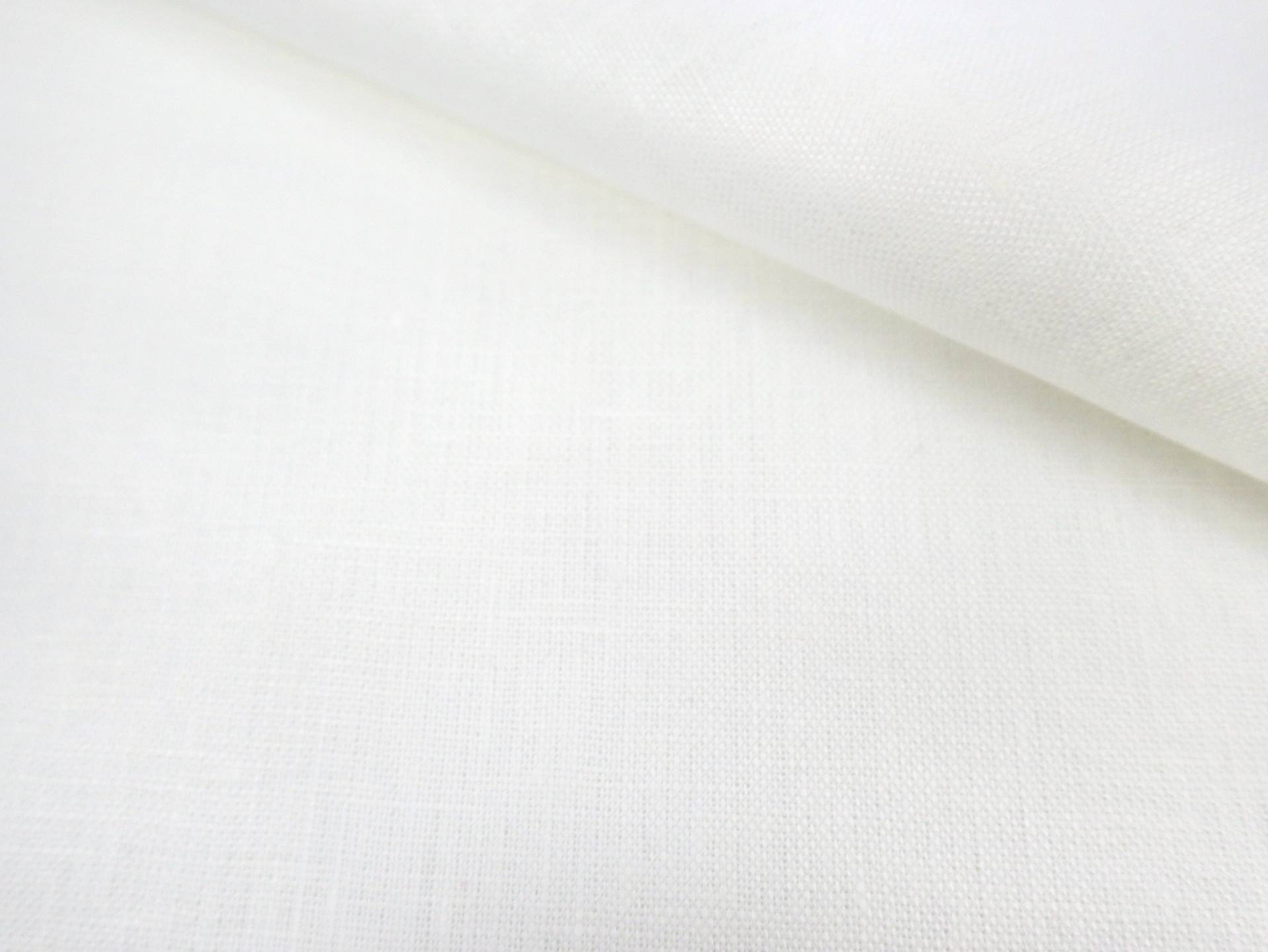 Irish Medium Weight Linen in White