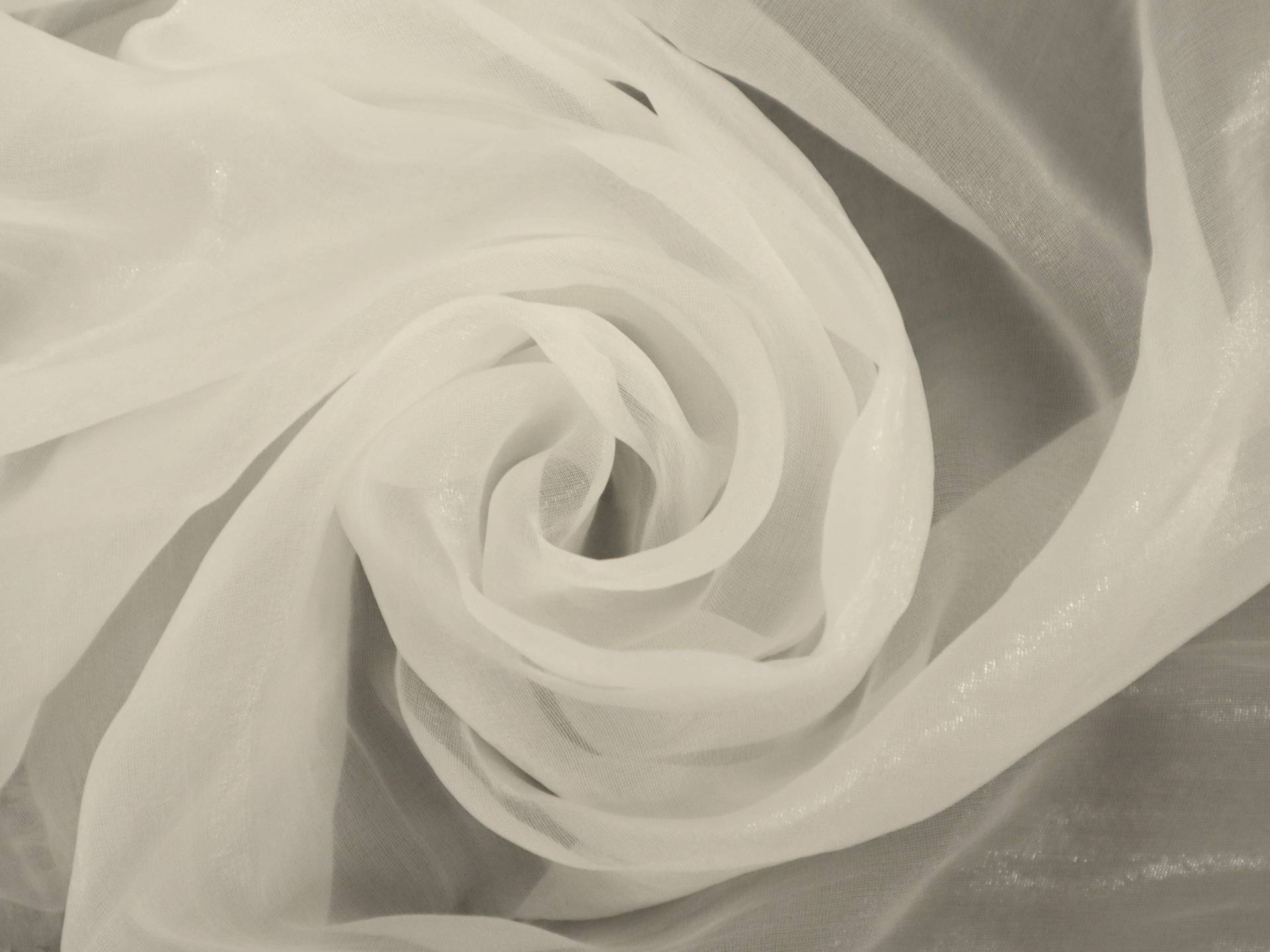 Silk and Nylon Chiffon in Diamond White