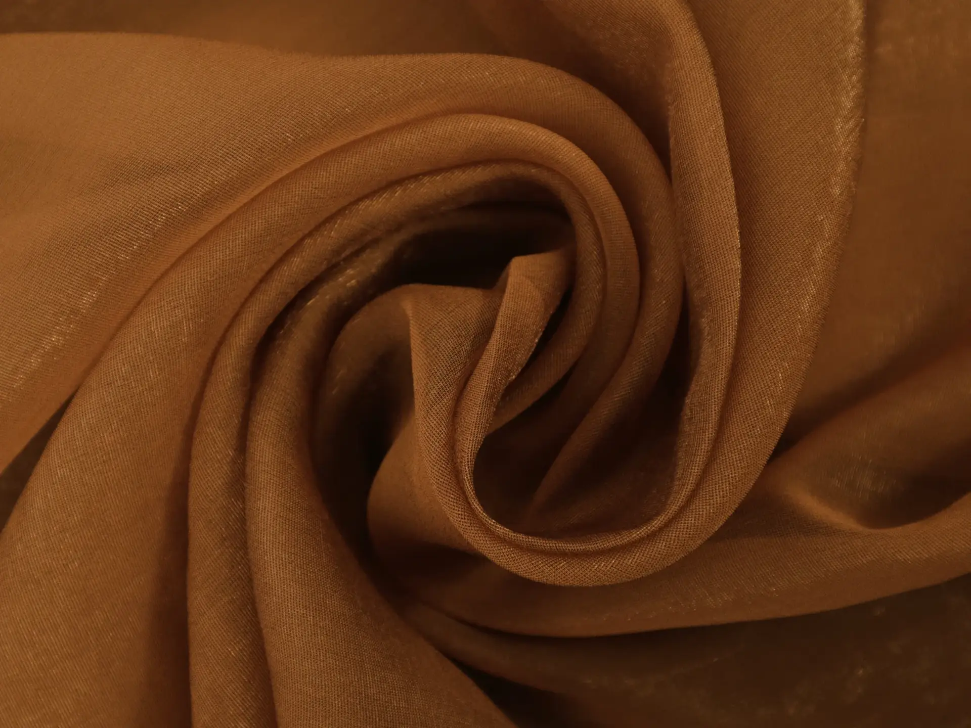 Silk and Nylon Chiffon in Copper