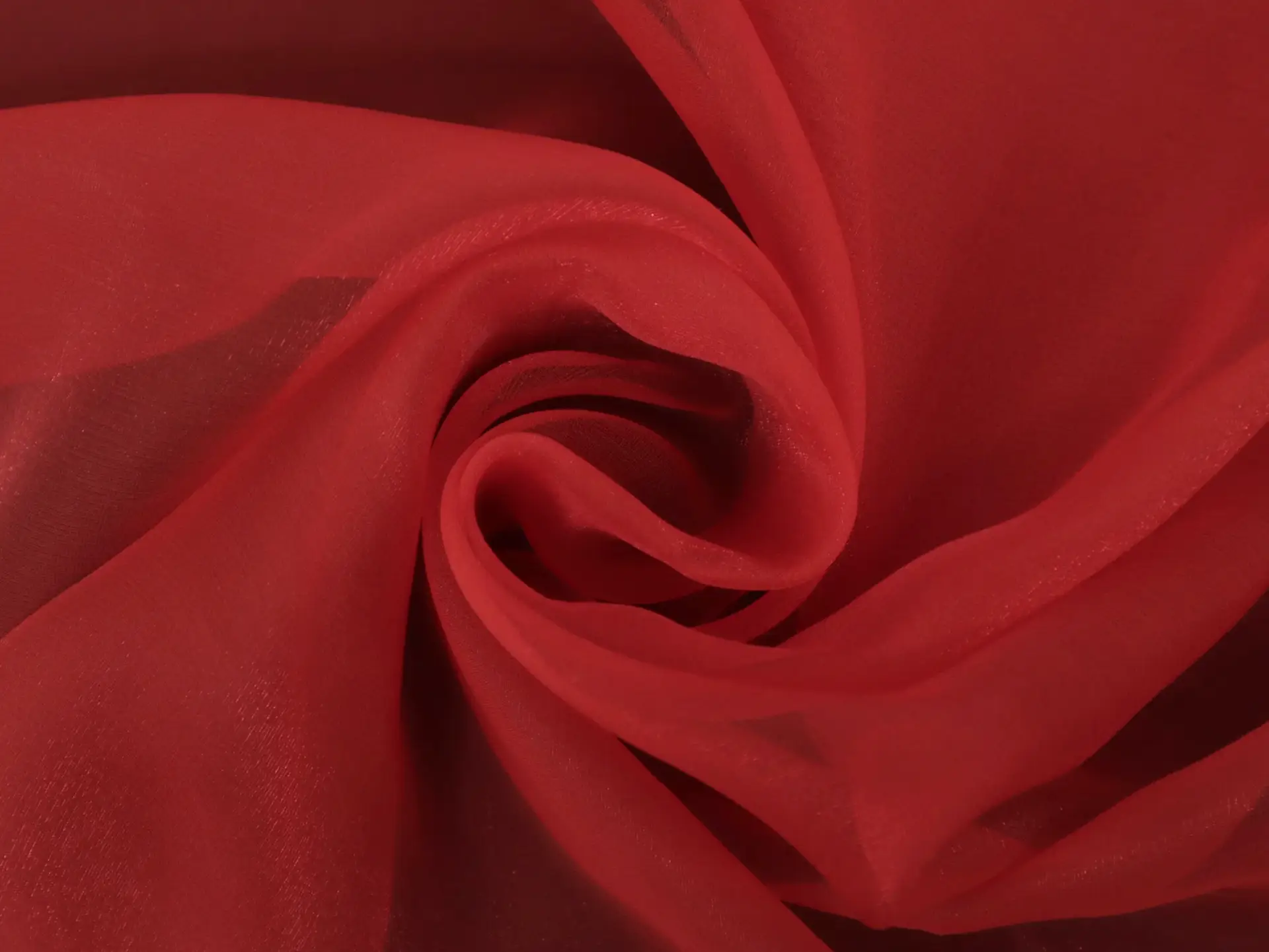 Silk and Nylon Chiffon in Red