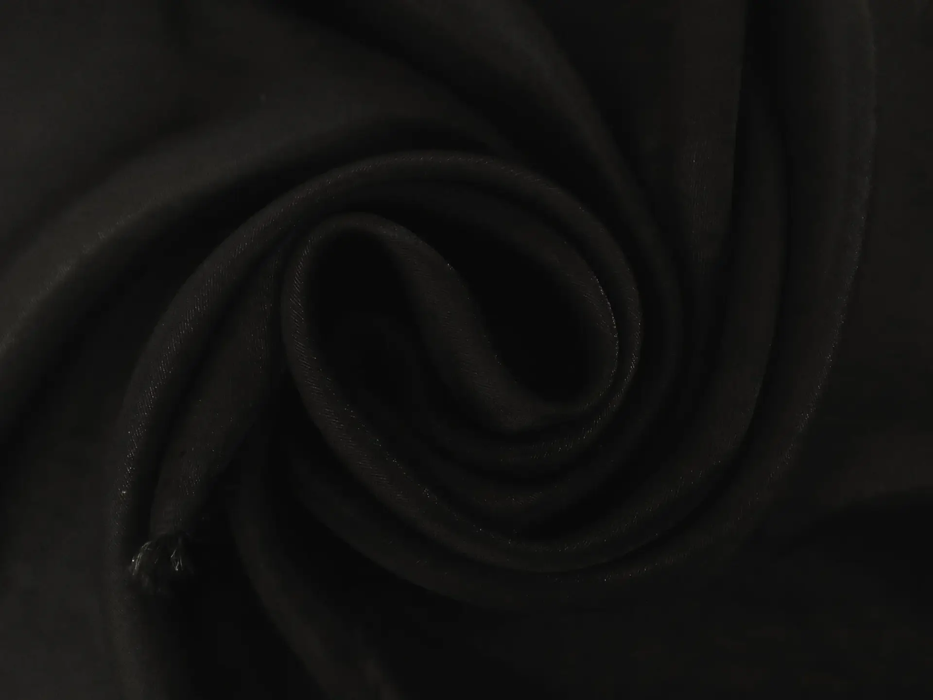 Silk and Nylon Chiffon in Black