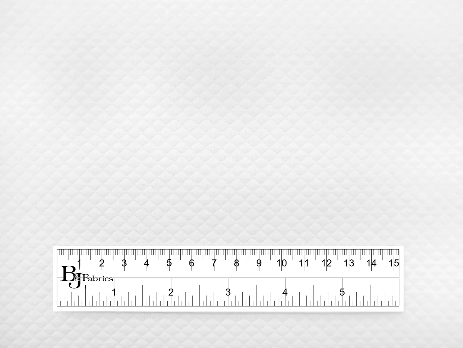 Poly & Cotton Diamond Piqué in White