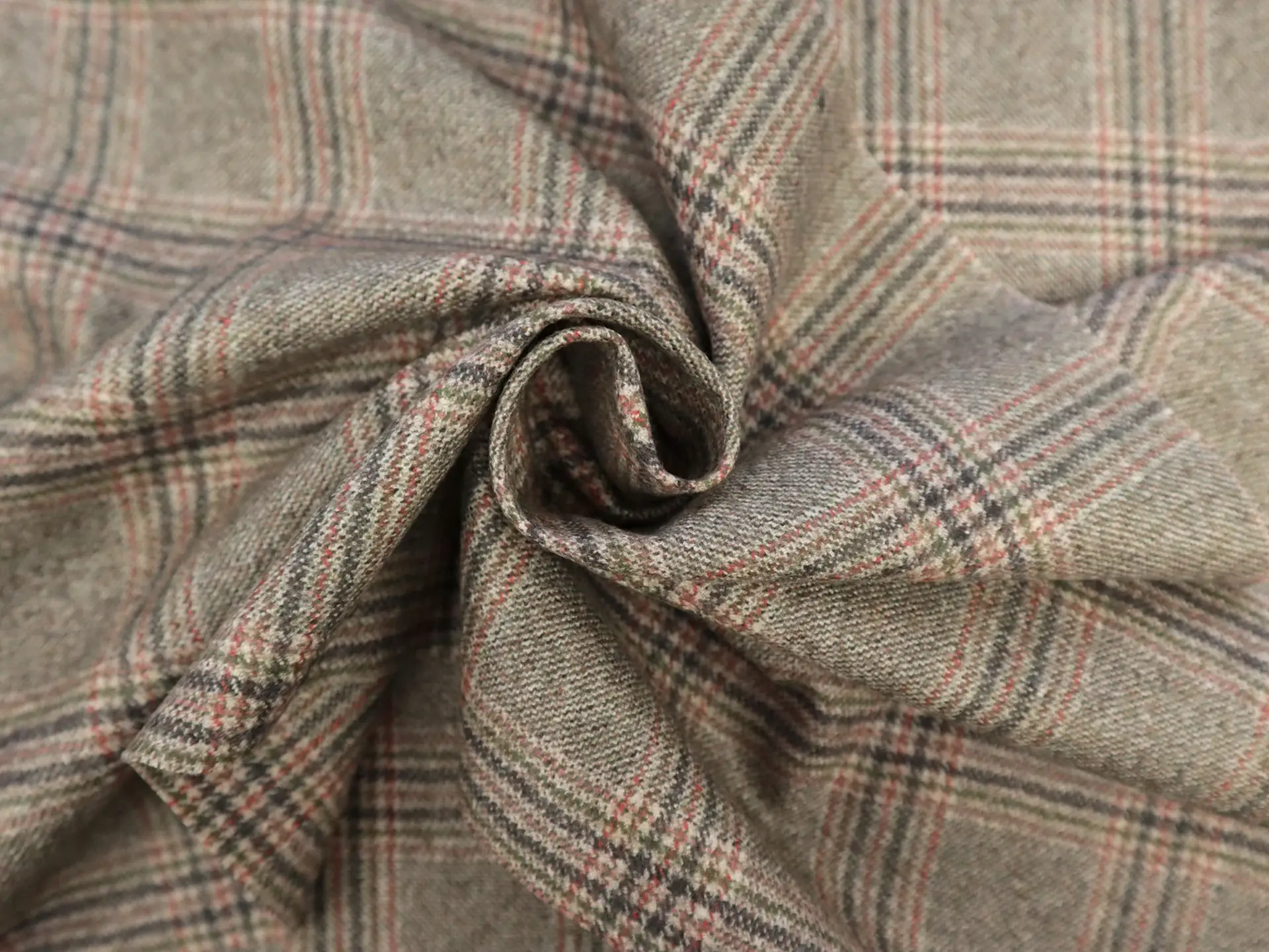Zegna Cashmere Plaid Suiting in Waterfowl Brown