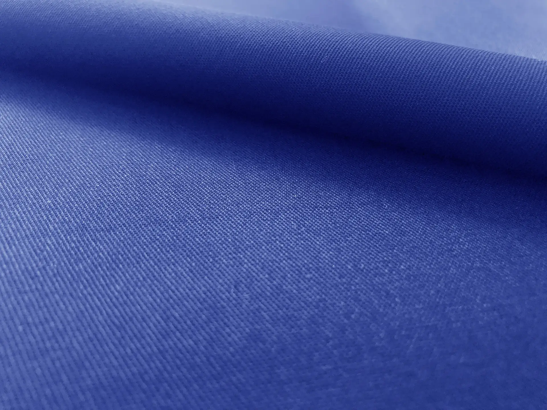 Polyester & Cotton Twill in Royal Blue