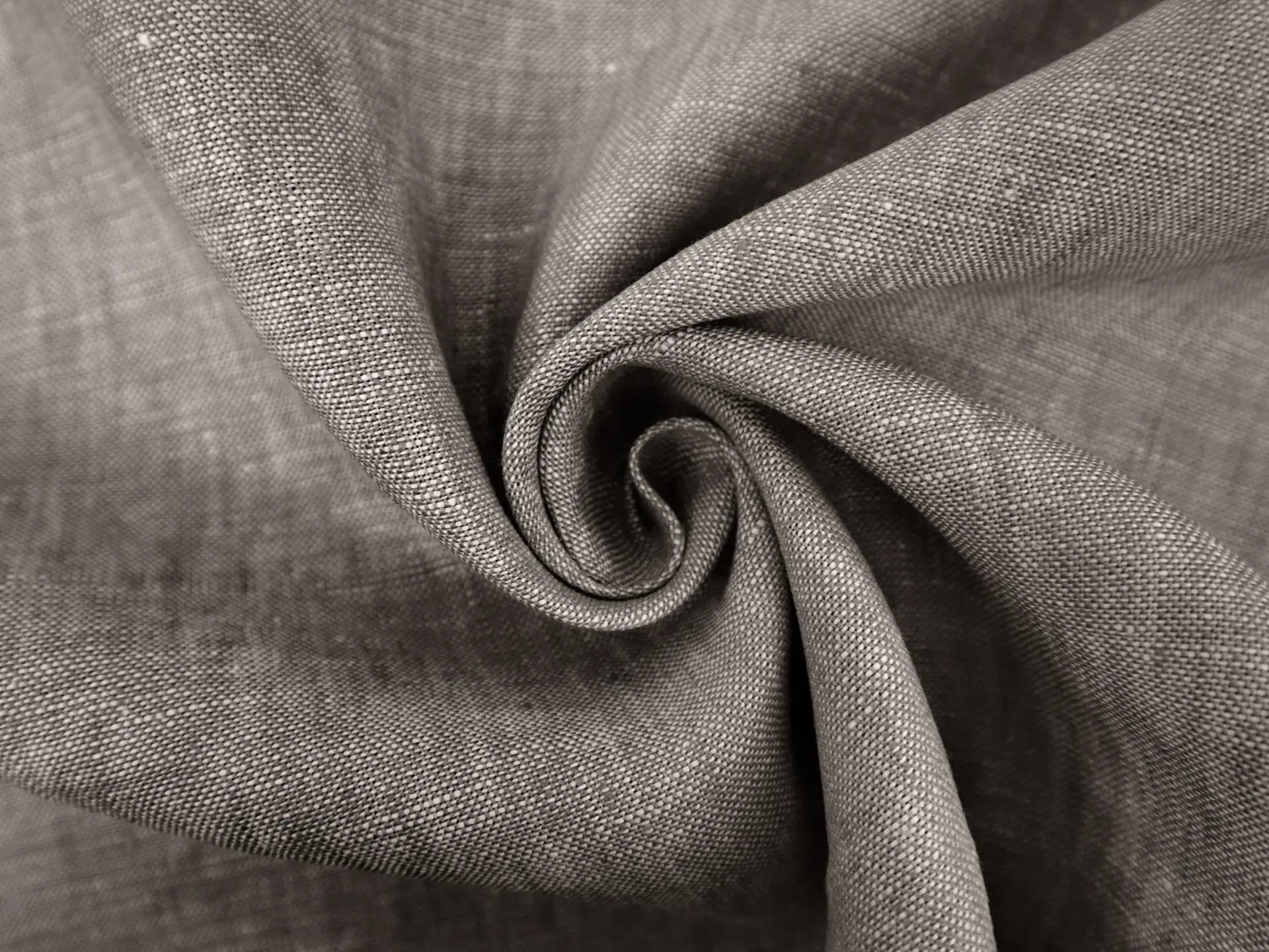 9.5 oz Upholstery Linen in Smoke Grey