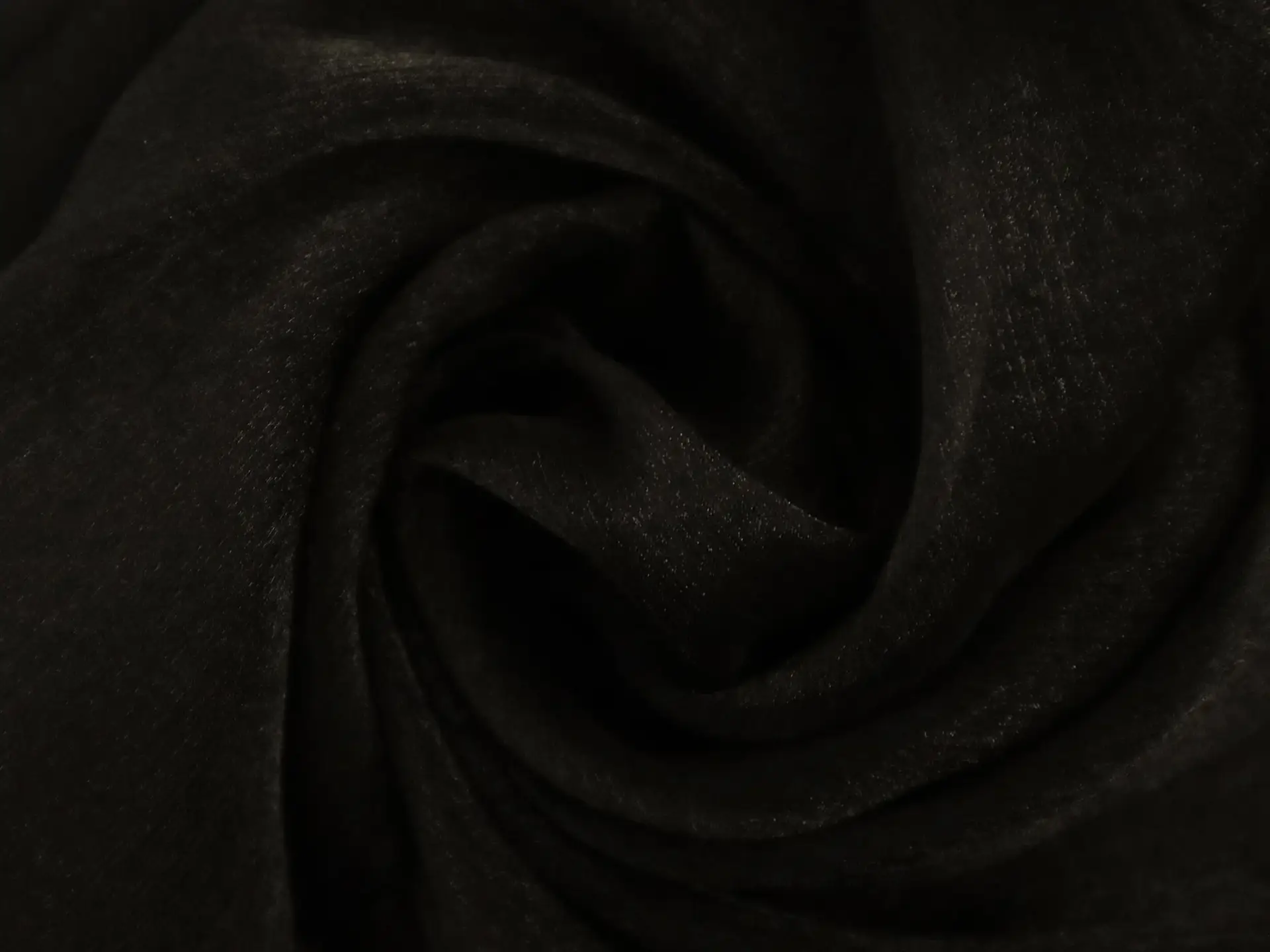 Silk and Nylon Crinkle Chiffon in Black