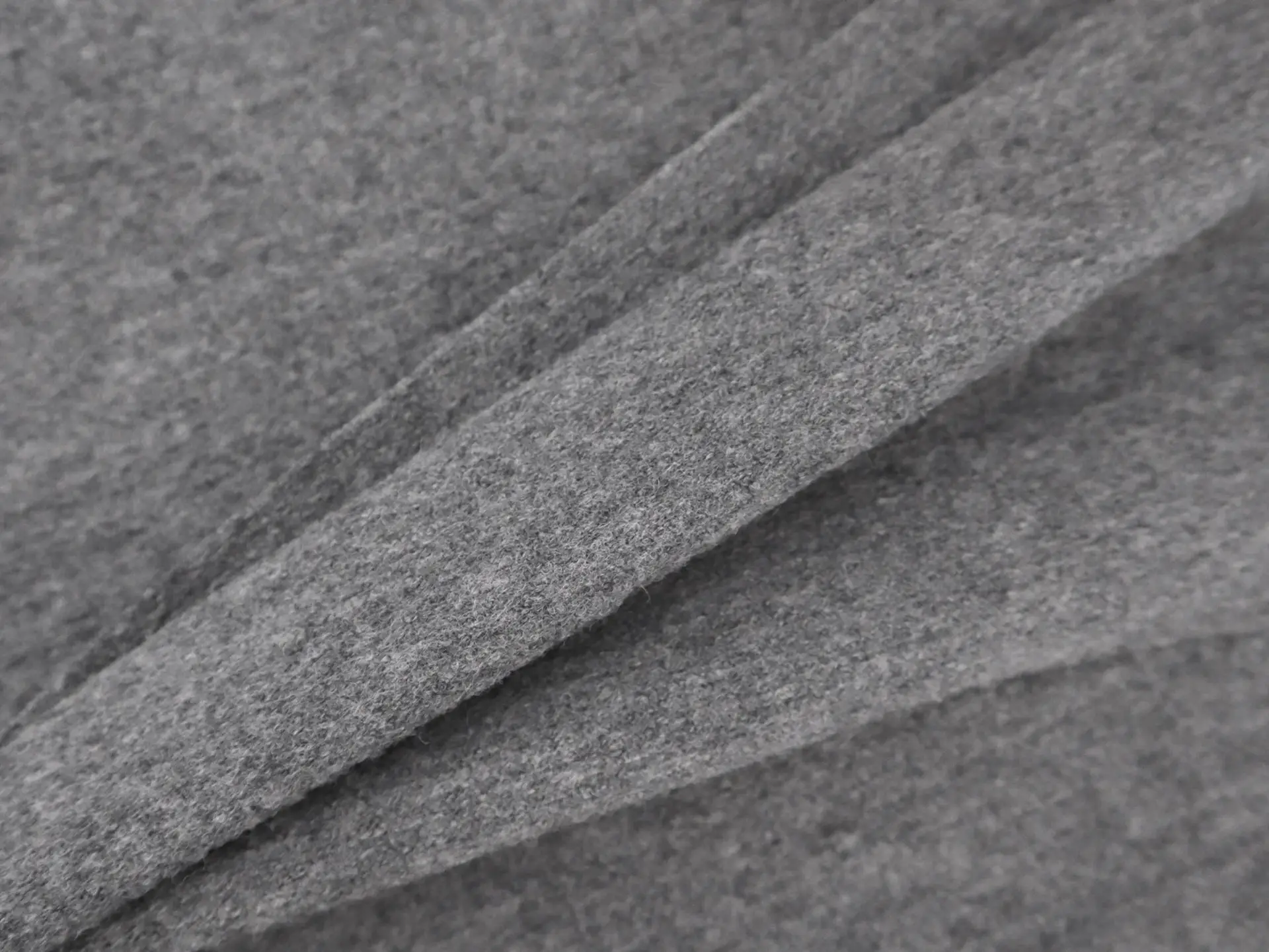 Boiled Wool Knit in Dark Heather Grey