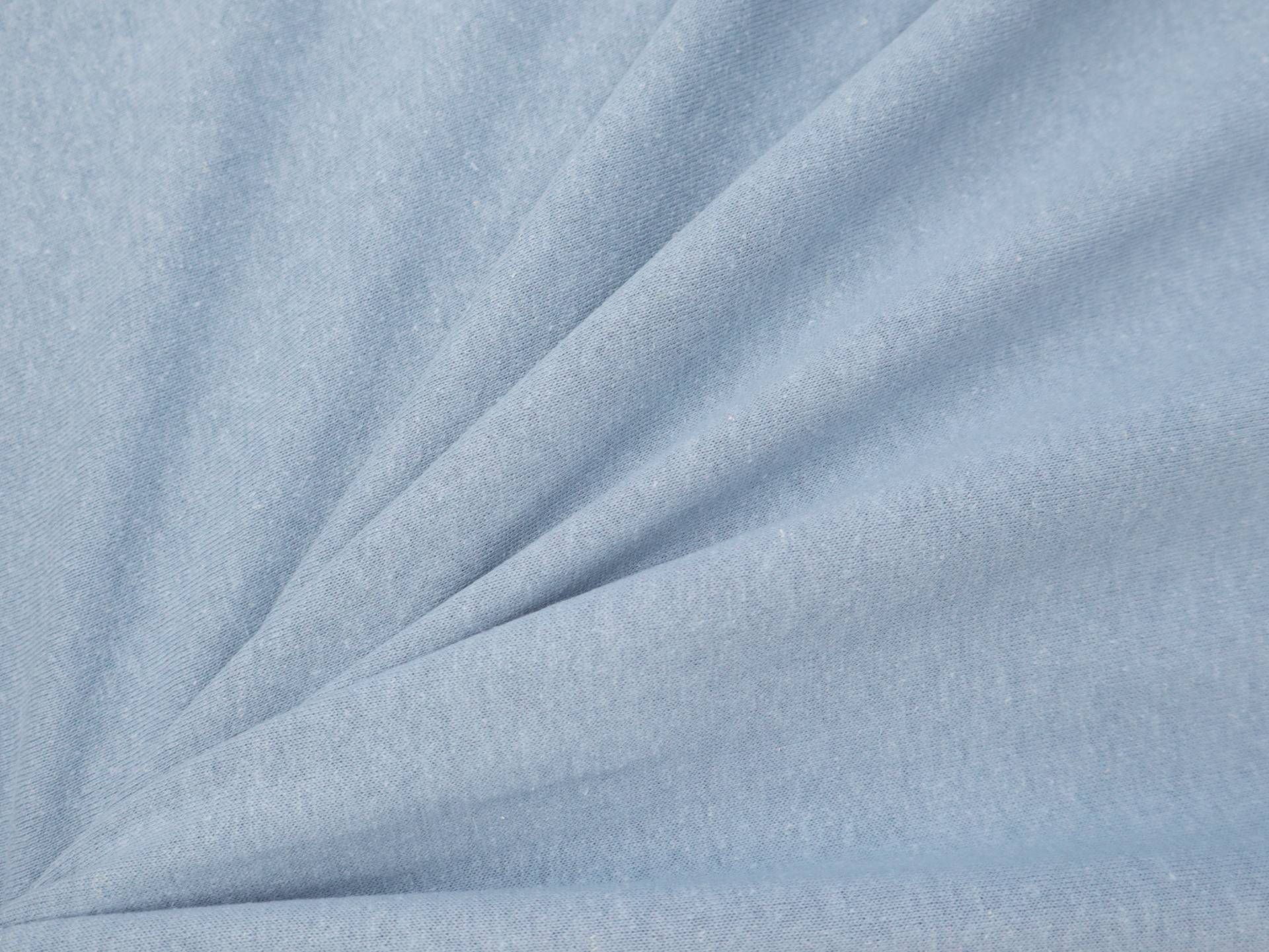 Hemp, Cotton & Bamboo Sweatshirt Fleece in Light Denim