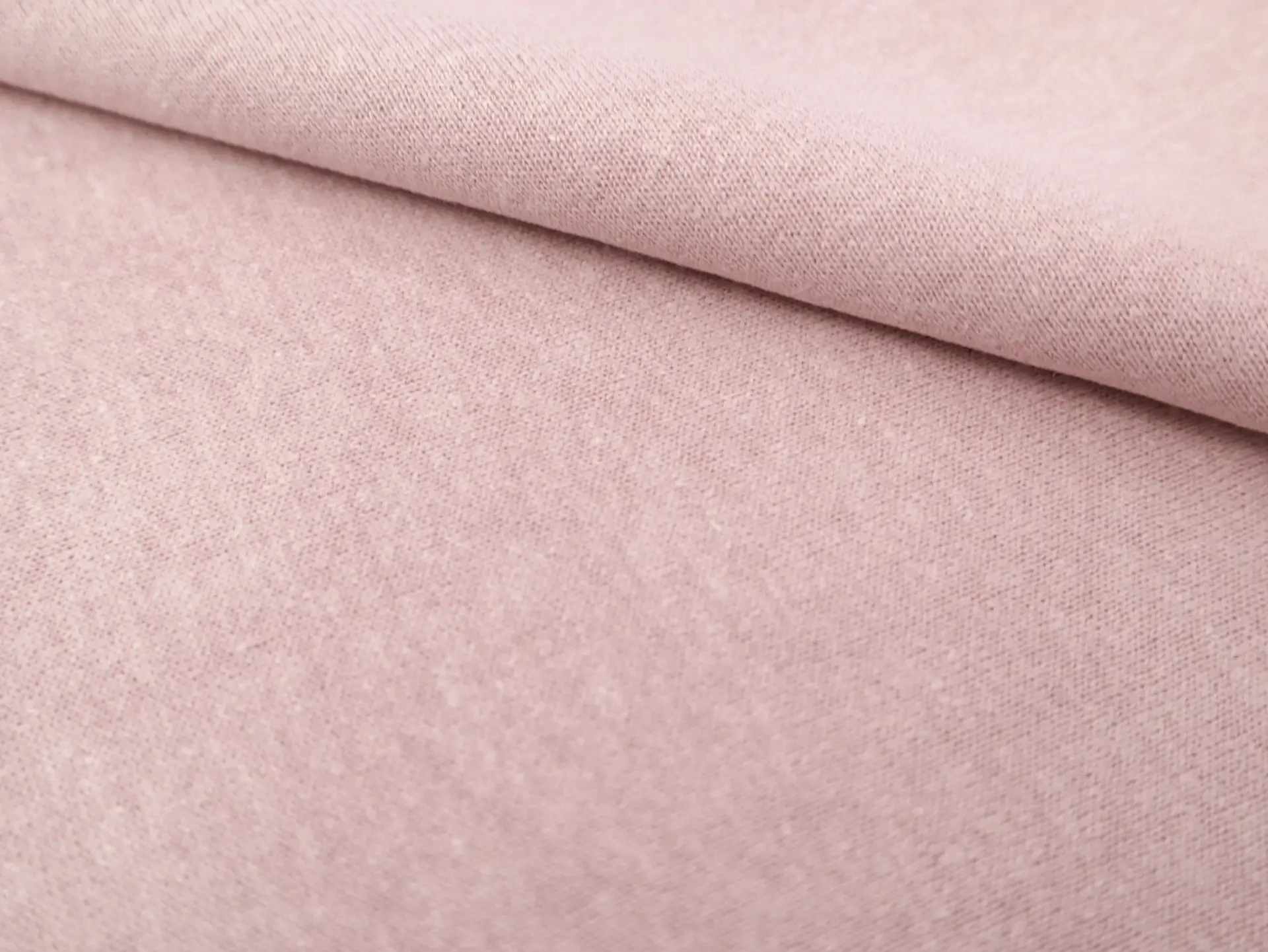 Hemp, Cotton & Bamboo Sweatshirt Fleece in Blush