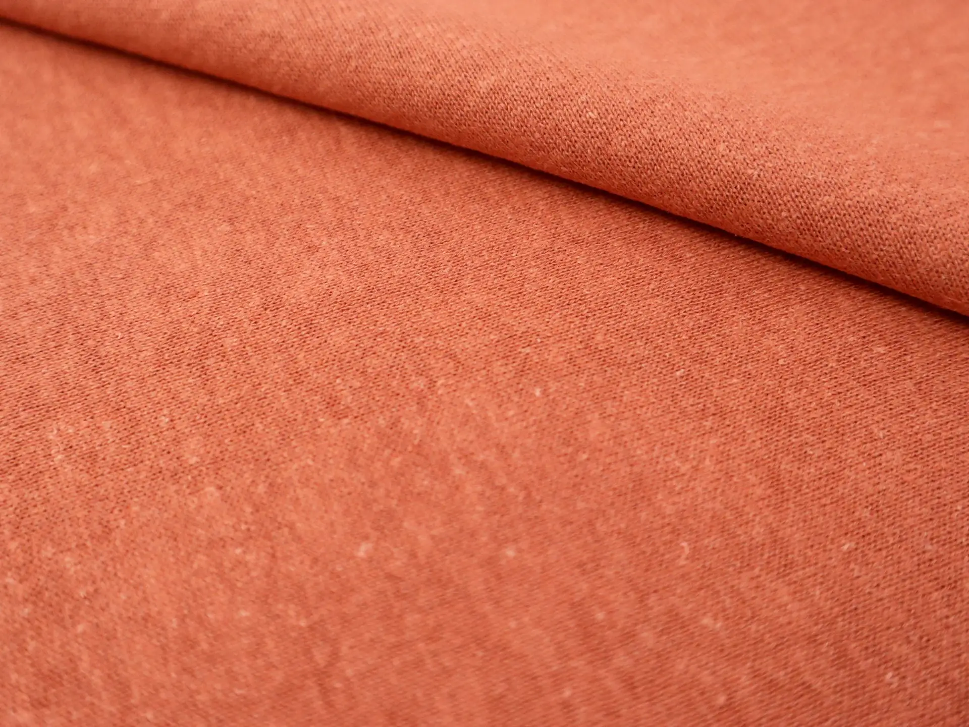Hemp, Cotton & Bamboo Sweatshirt Fleece in Rust