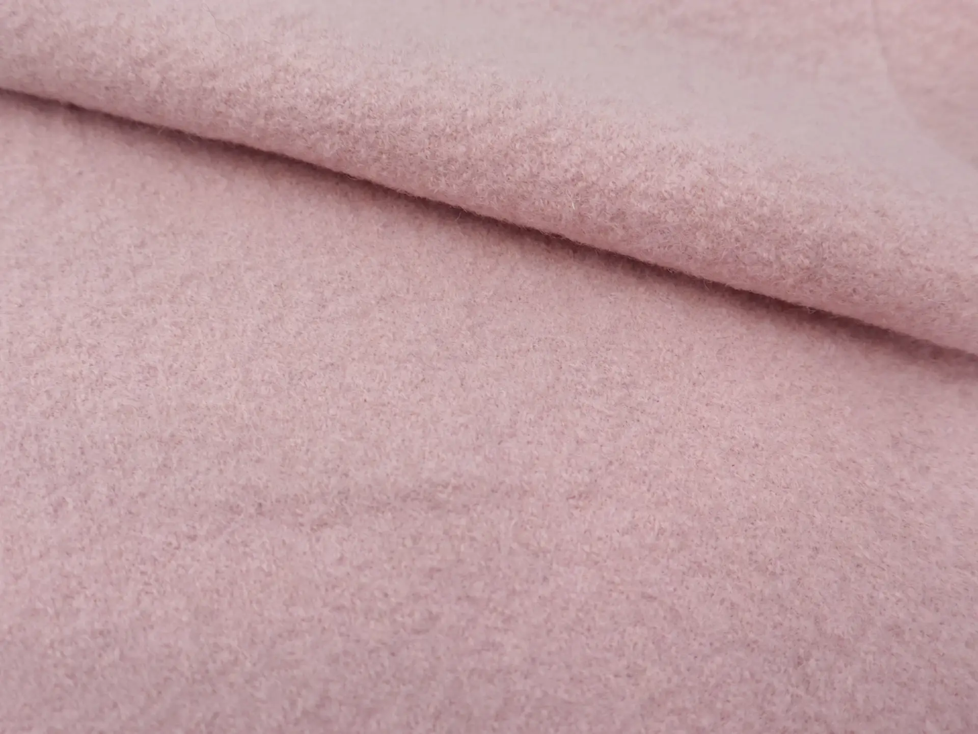 Imported Boiled Wool in Baby Pink