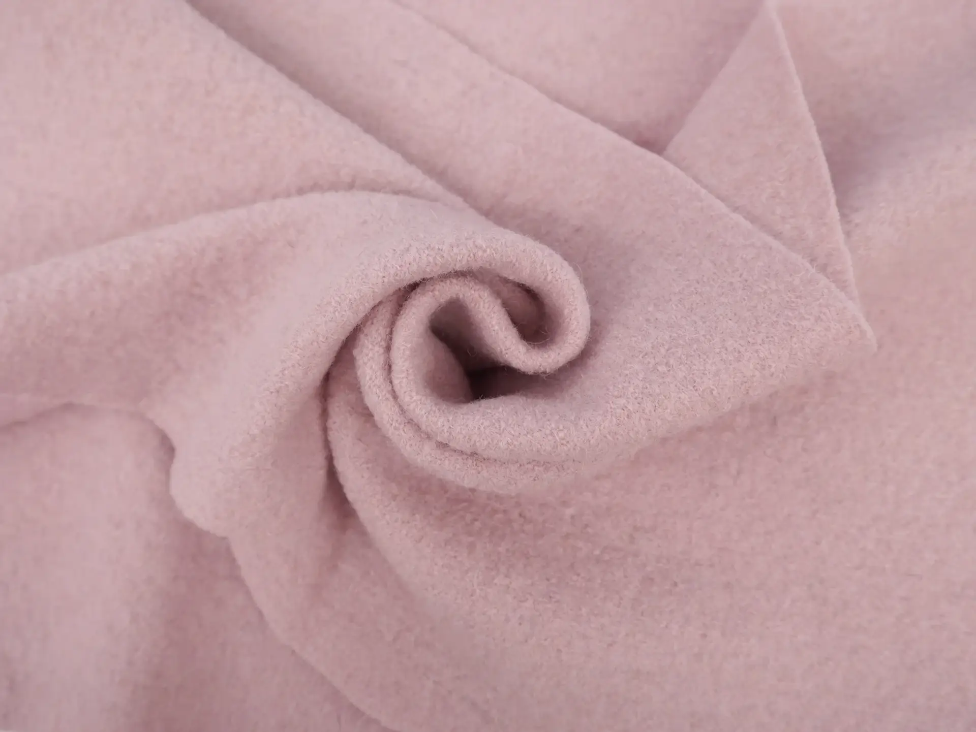 Imported Boiled Wool in Baby Pink