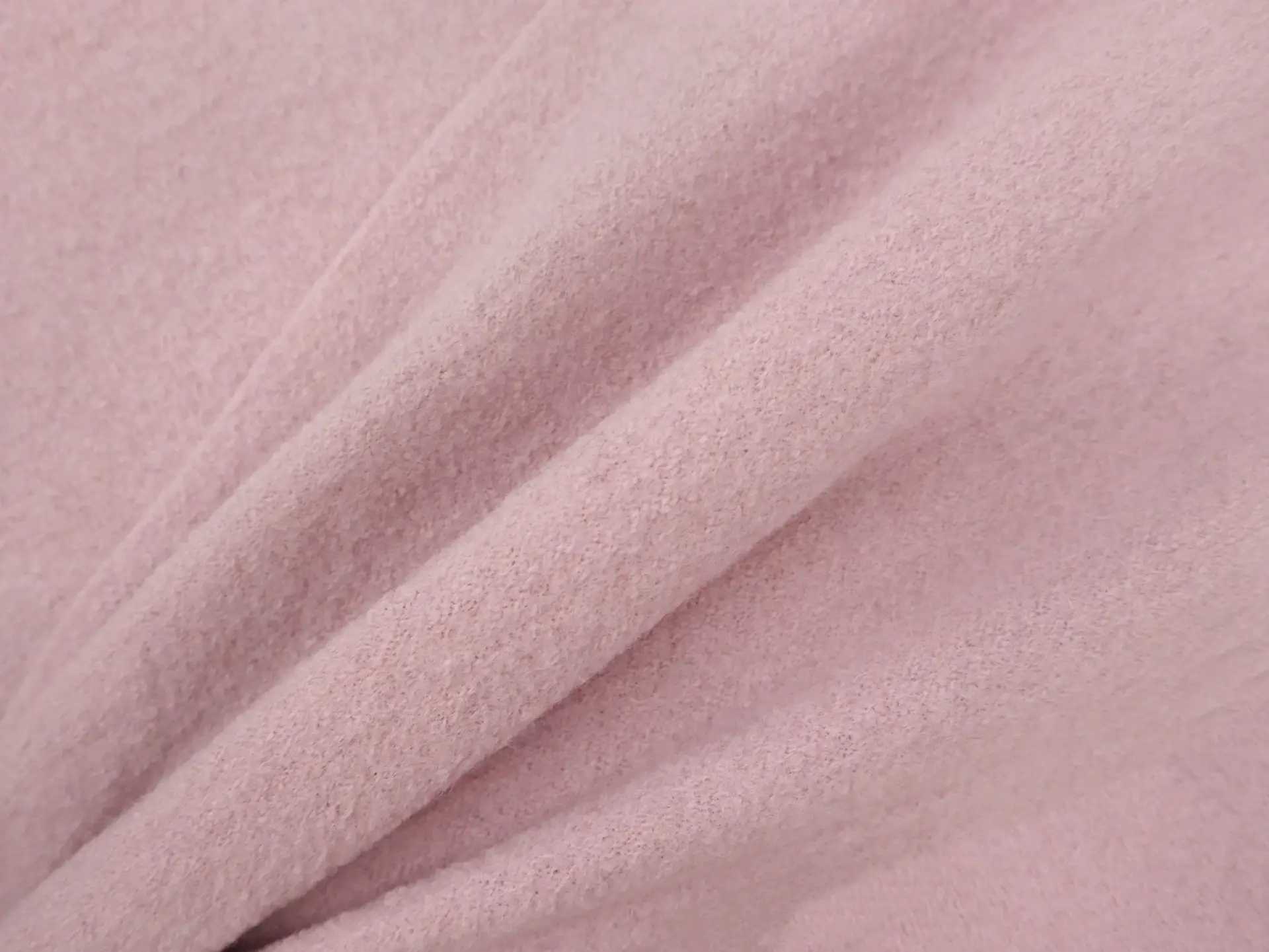 Imported Boiled Wool in Baby Pink
