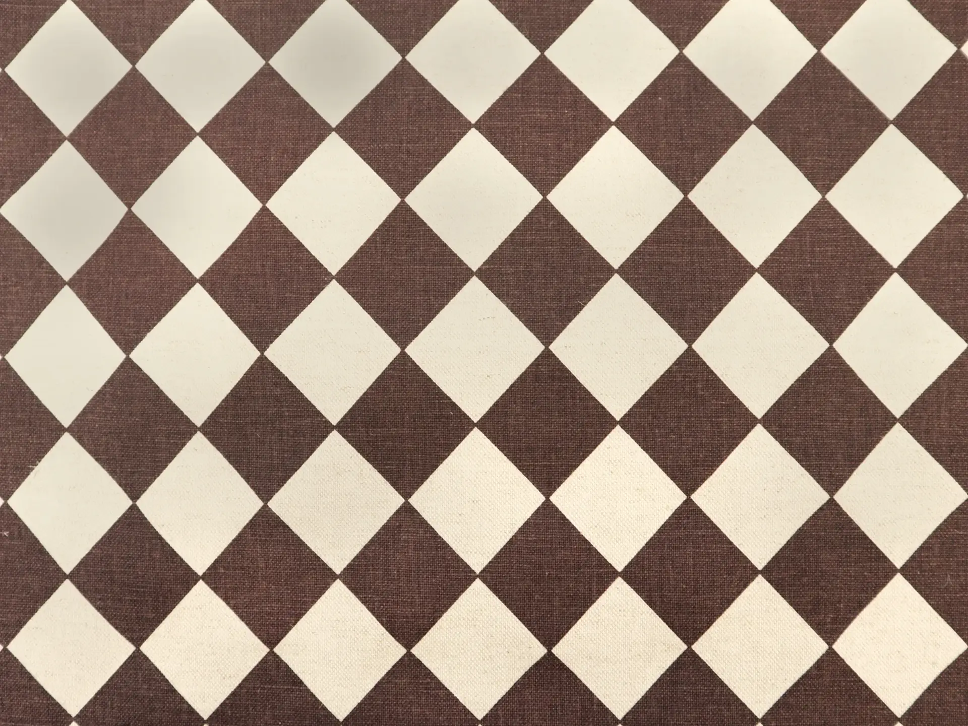 Cotton & Rayon Canvas Diamond Print