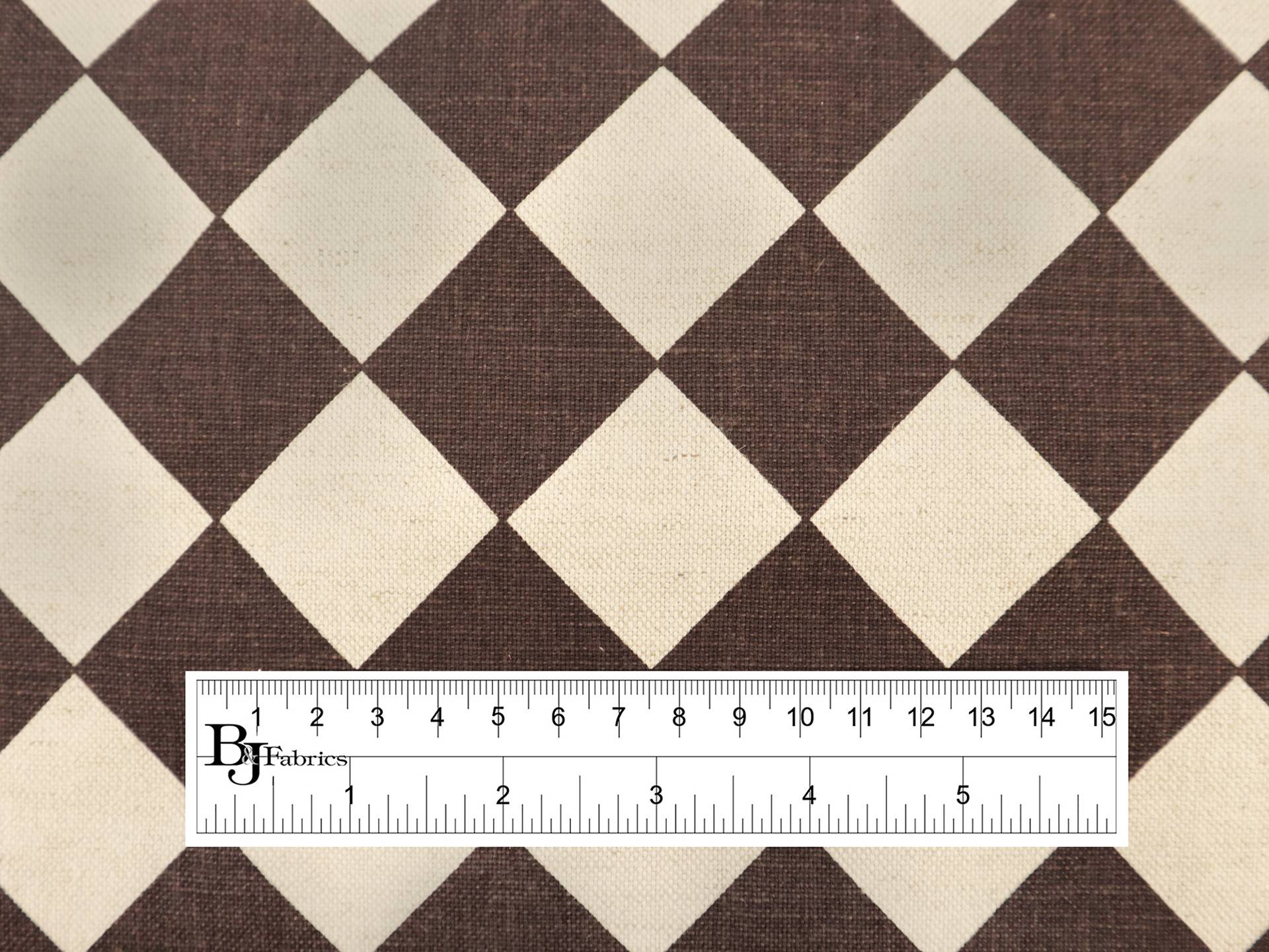 Cotton & Rayon Canvas Diamond Print
