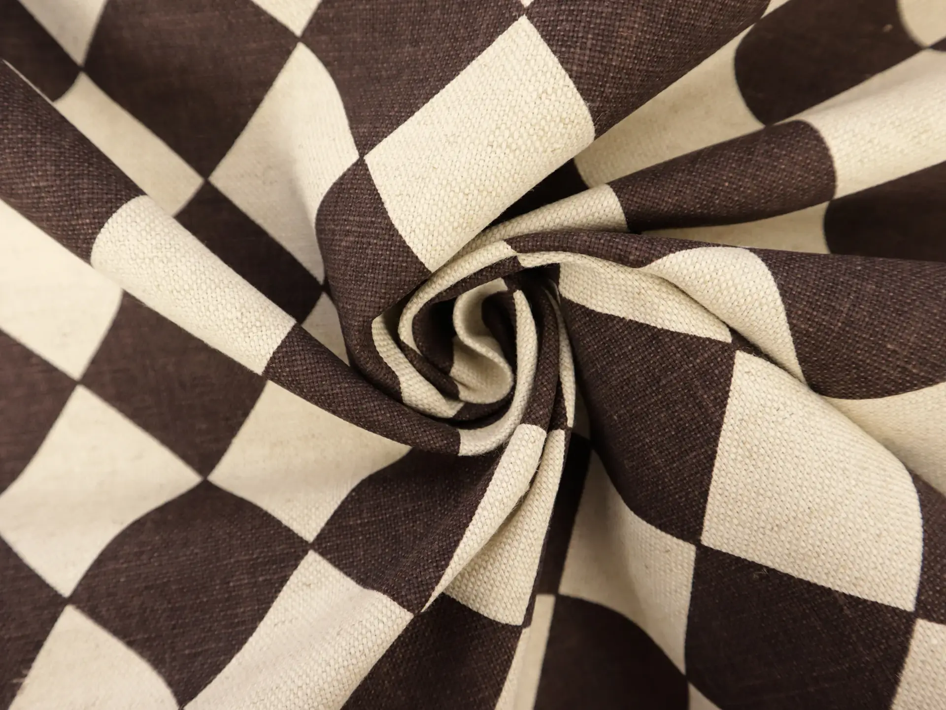 Cotton & Rayon Canvas Diamond Print