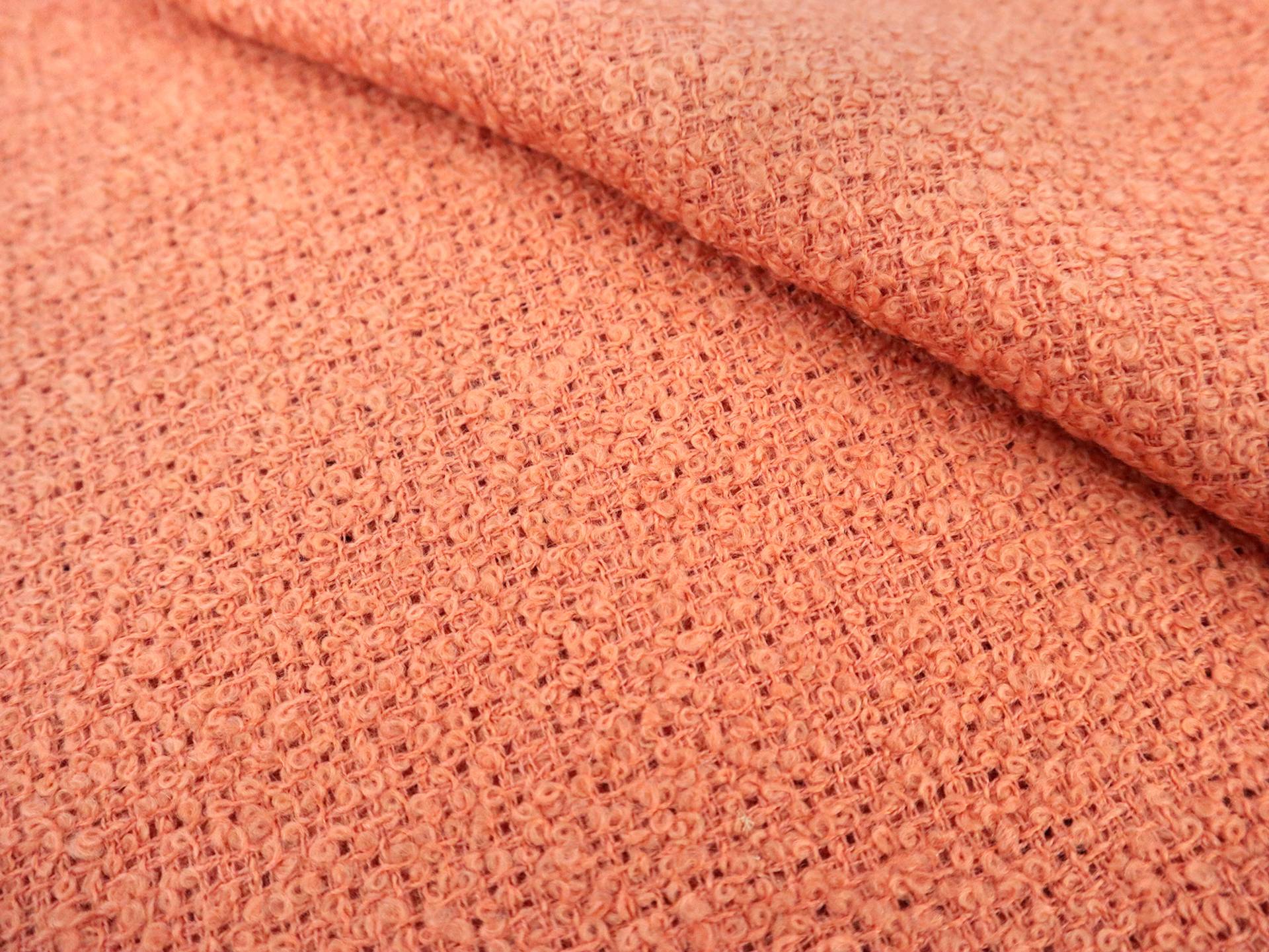 Wool Bouclé in Cantaloupe
