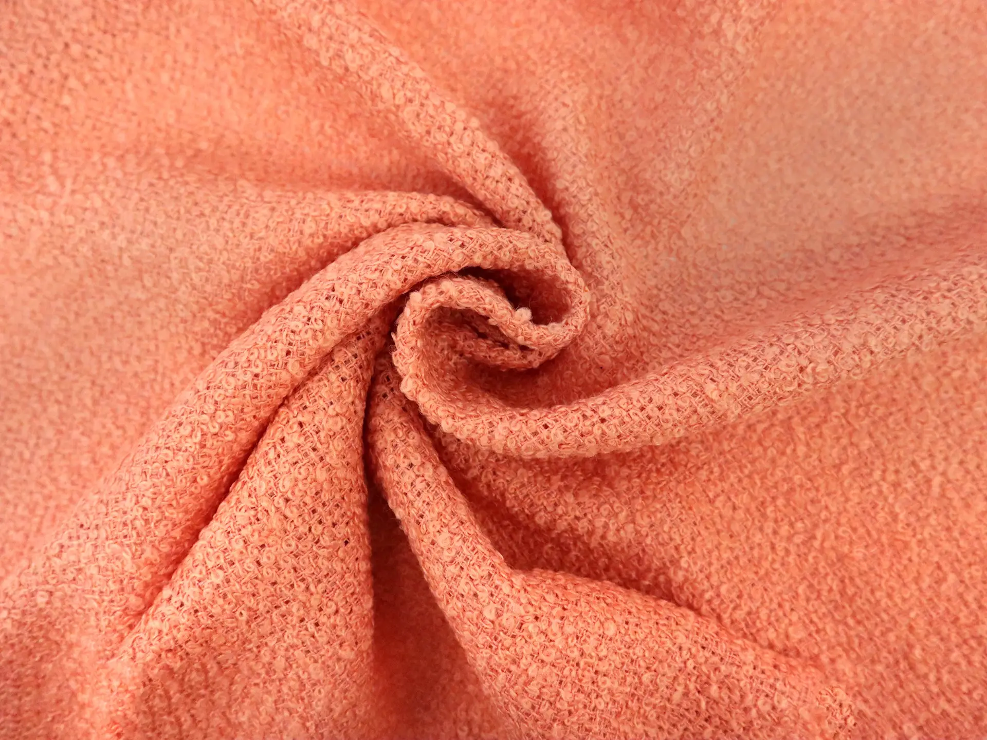 Wool Bouclé in Cantaloupe