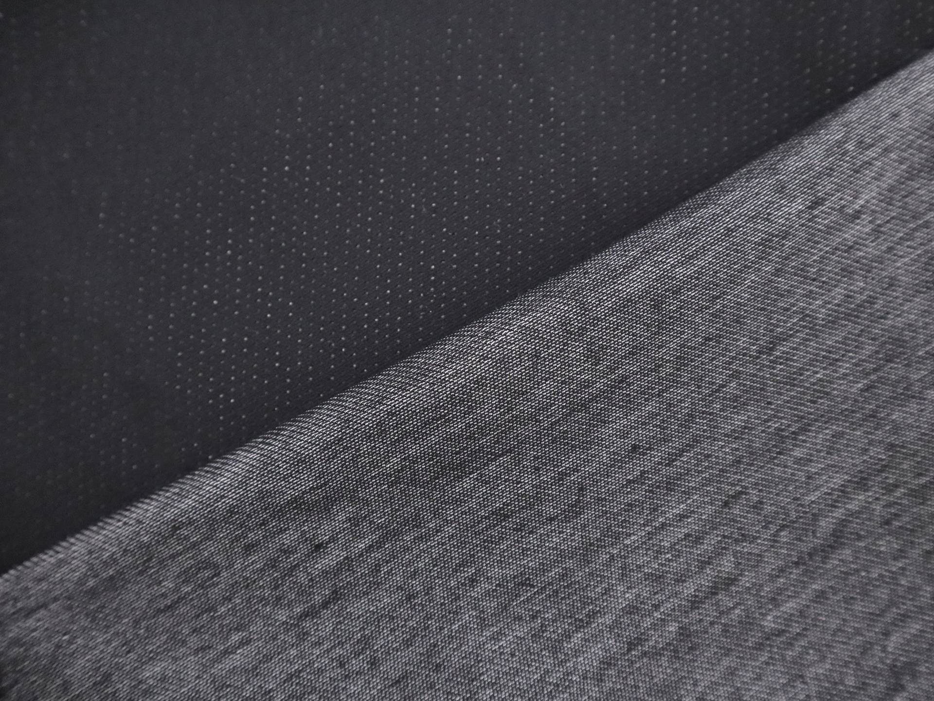 Denim-Look Waterproofed Double Faced Knit in Black