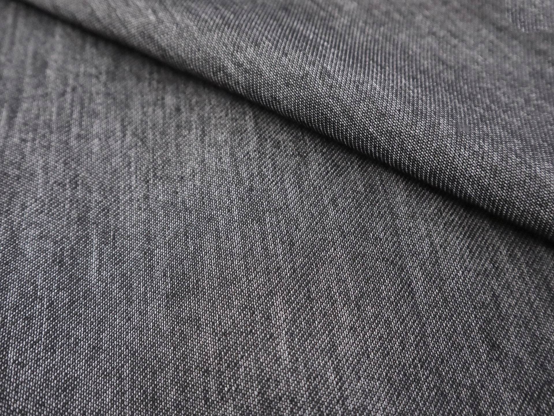 Denim-Look Waterproofed Double Faced Knit in Black