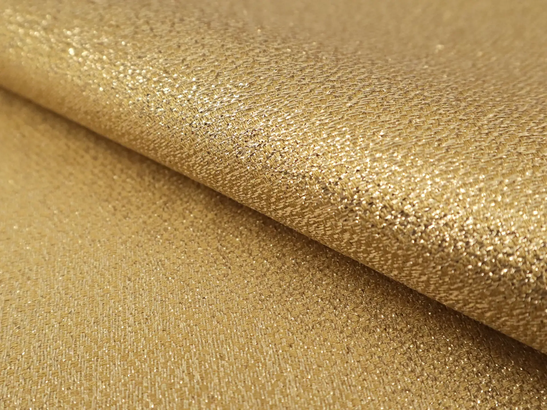 Metallic Polyester Crepe in Gold