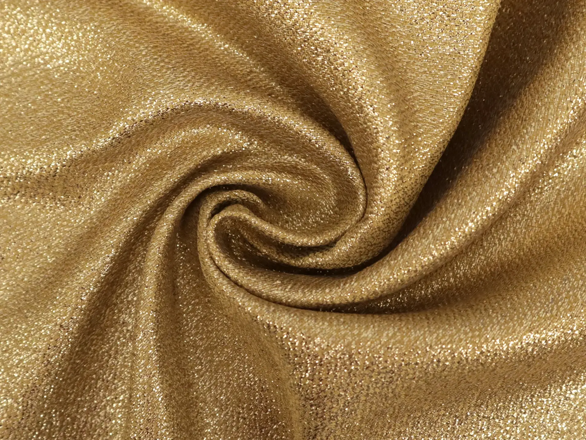 Metallic Polyester Crepe in Gold