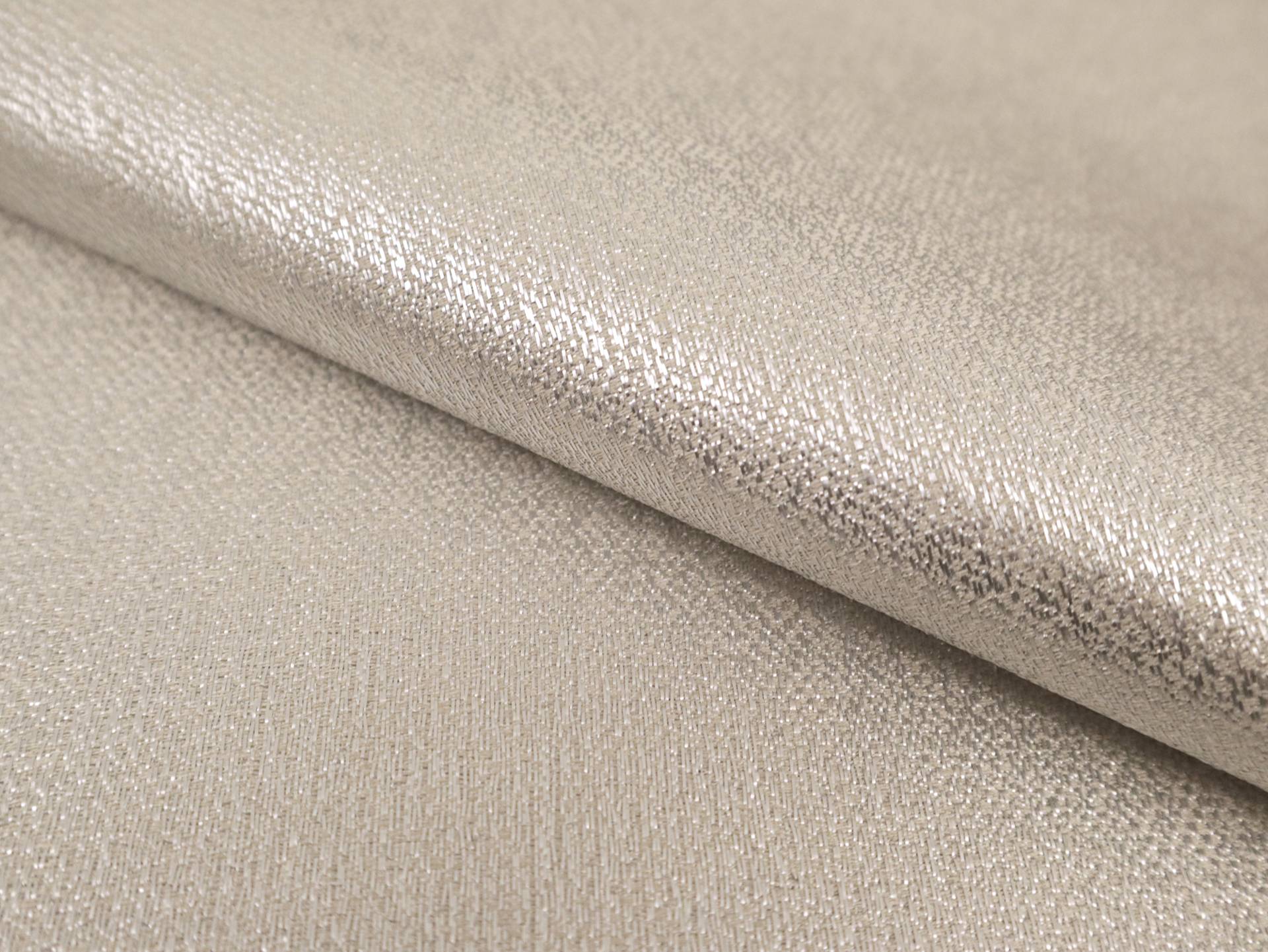 Metallic Polyester Crepe in Silver