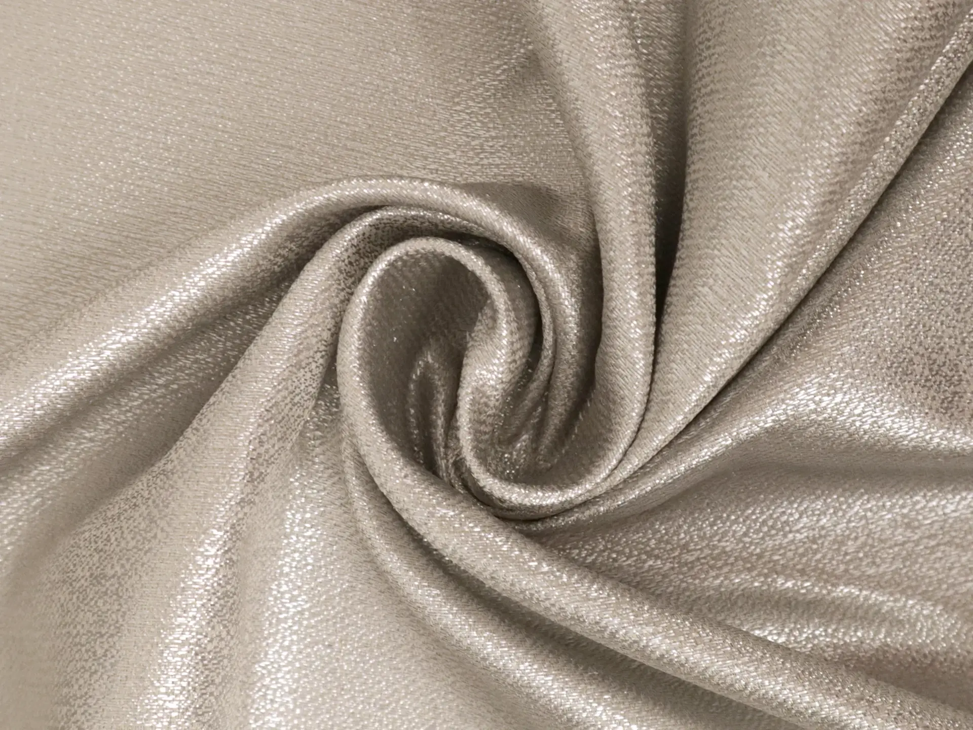 Metallic Polyester Crepe in Silver