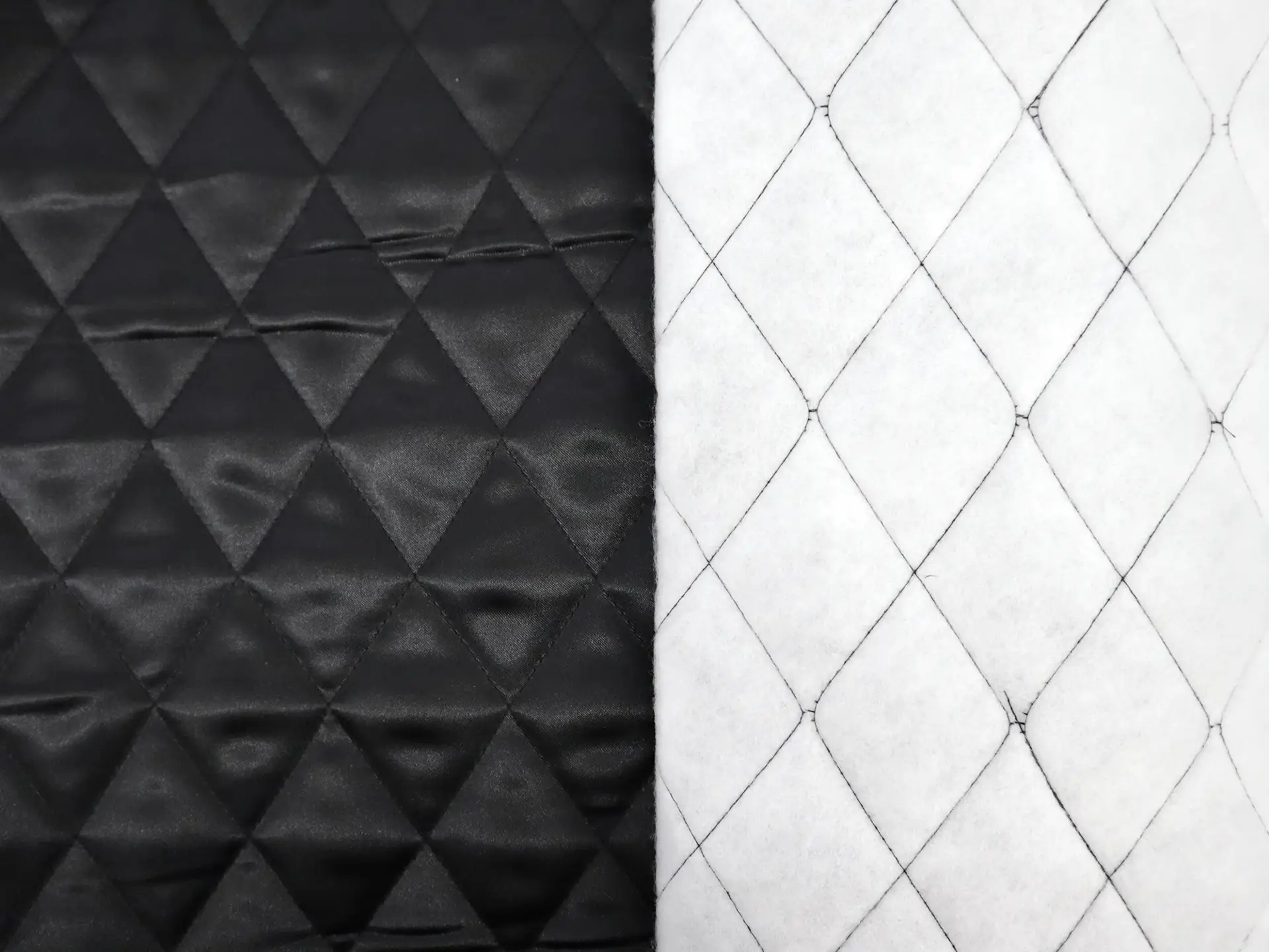 2" Diamond Quilted Lining in Black