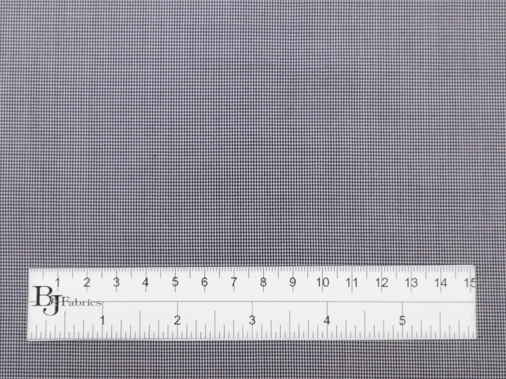 Silk Shirting with Micro Houndstooth Pattern in Dark Blue and Grey