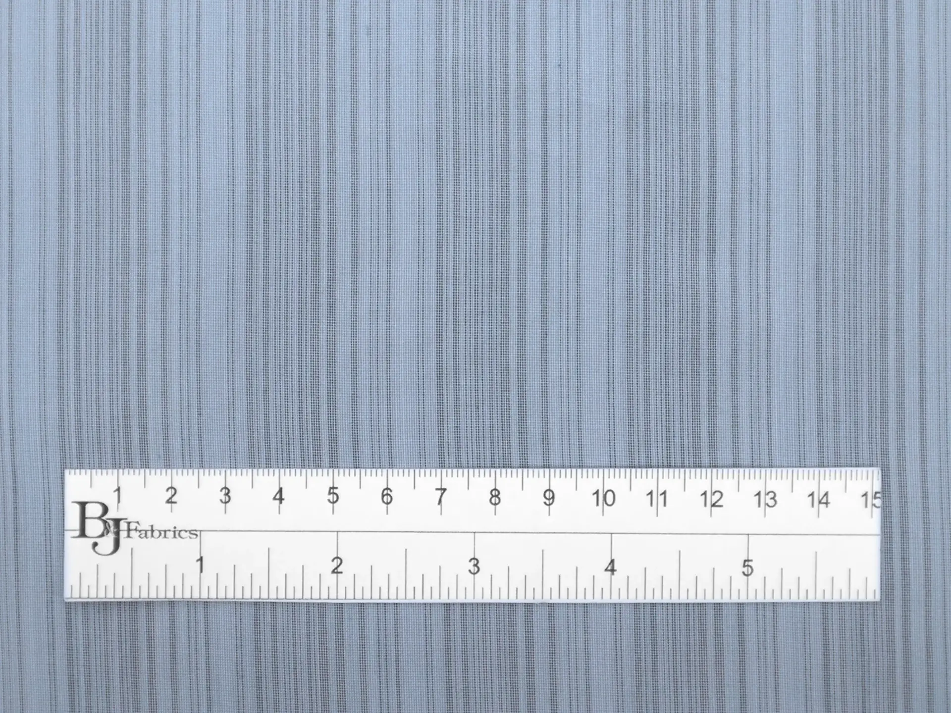 Silk Shirting with Pale Blue and Grey Stripes