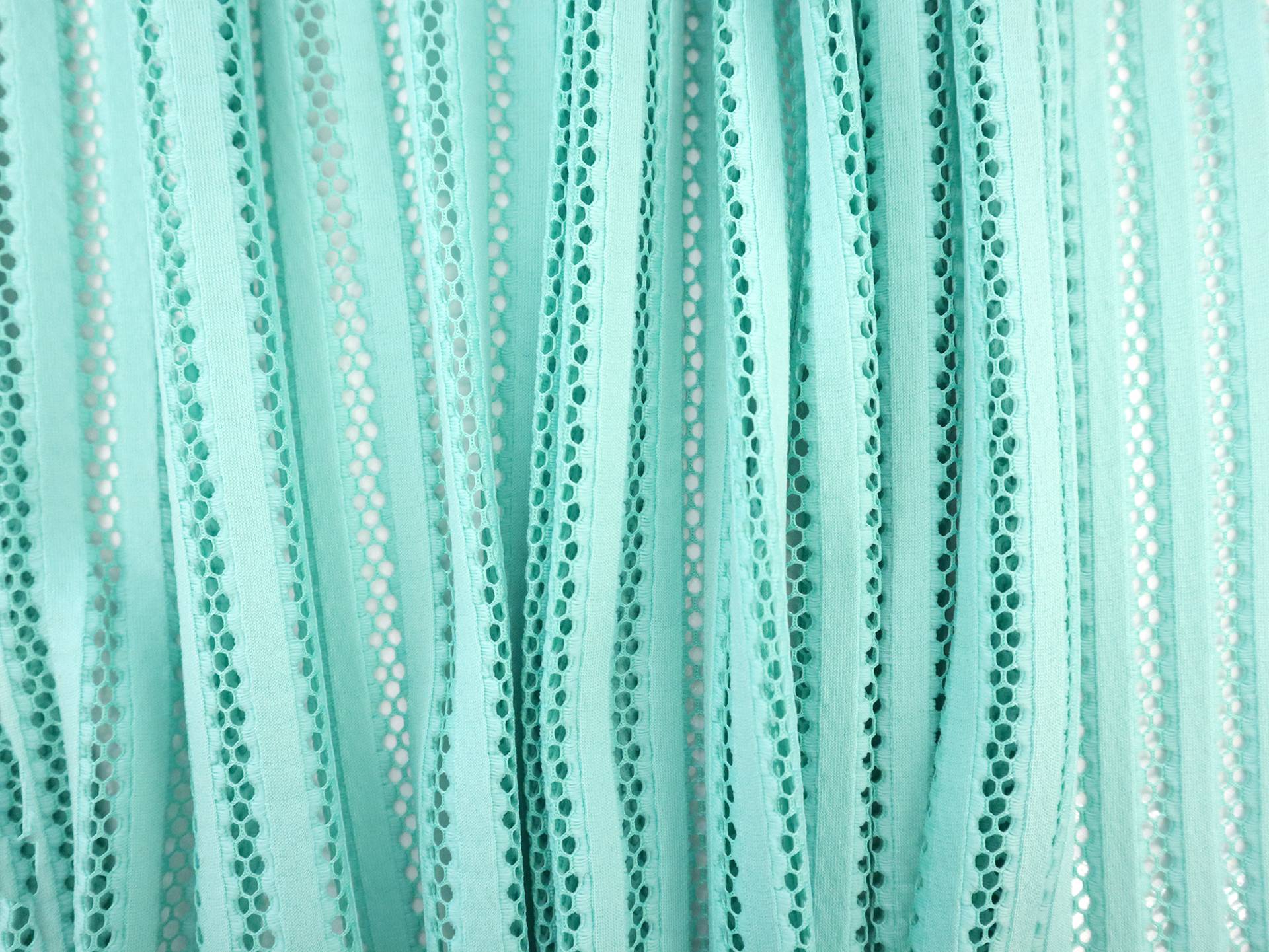 Novelty Striped Net in Mint