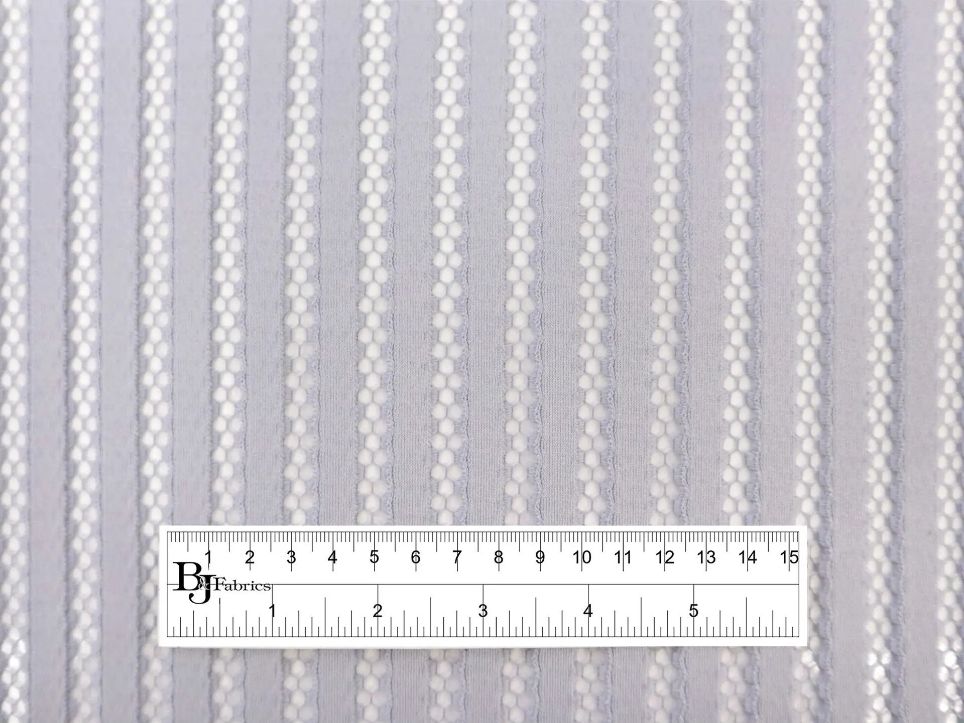 Novelty Striped Net in Grey 