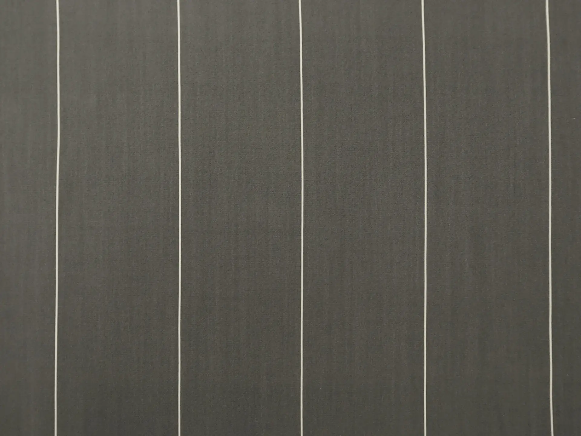 Silk Shirting in Graphite with White Stripes (Wide)