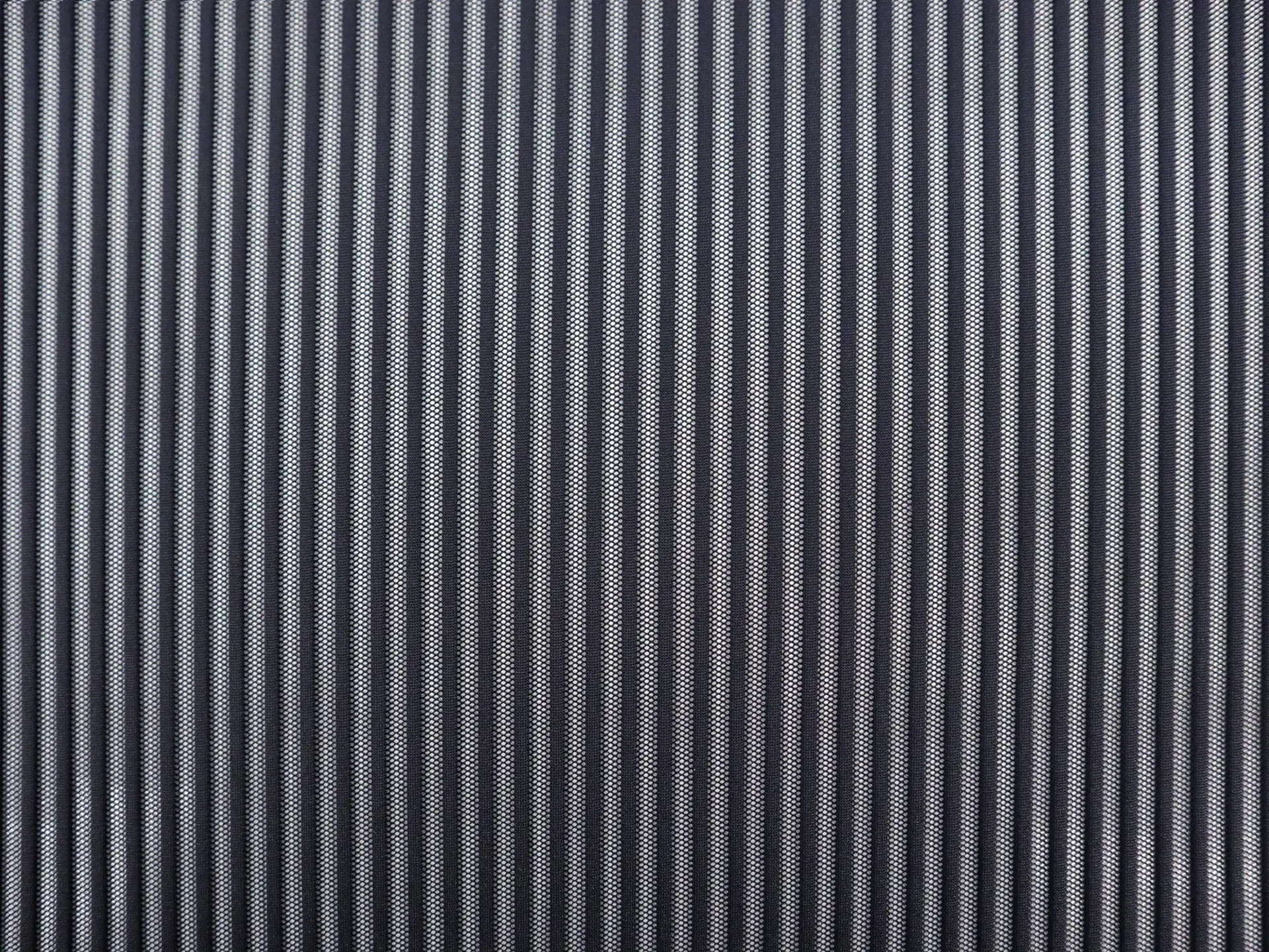 Striped Polyester Net in Midnight Navy