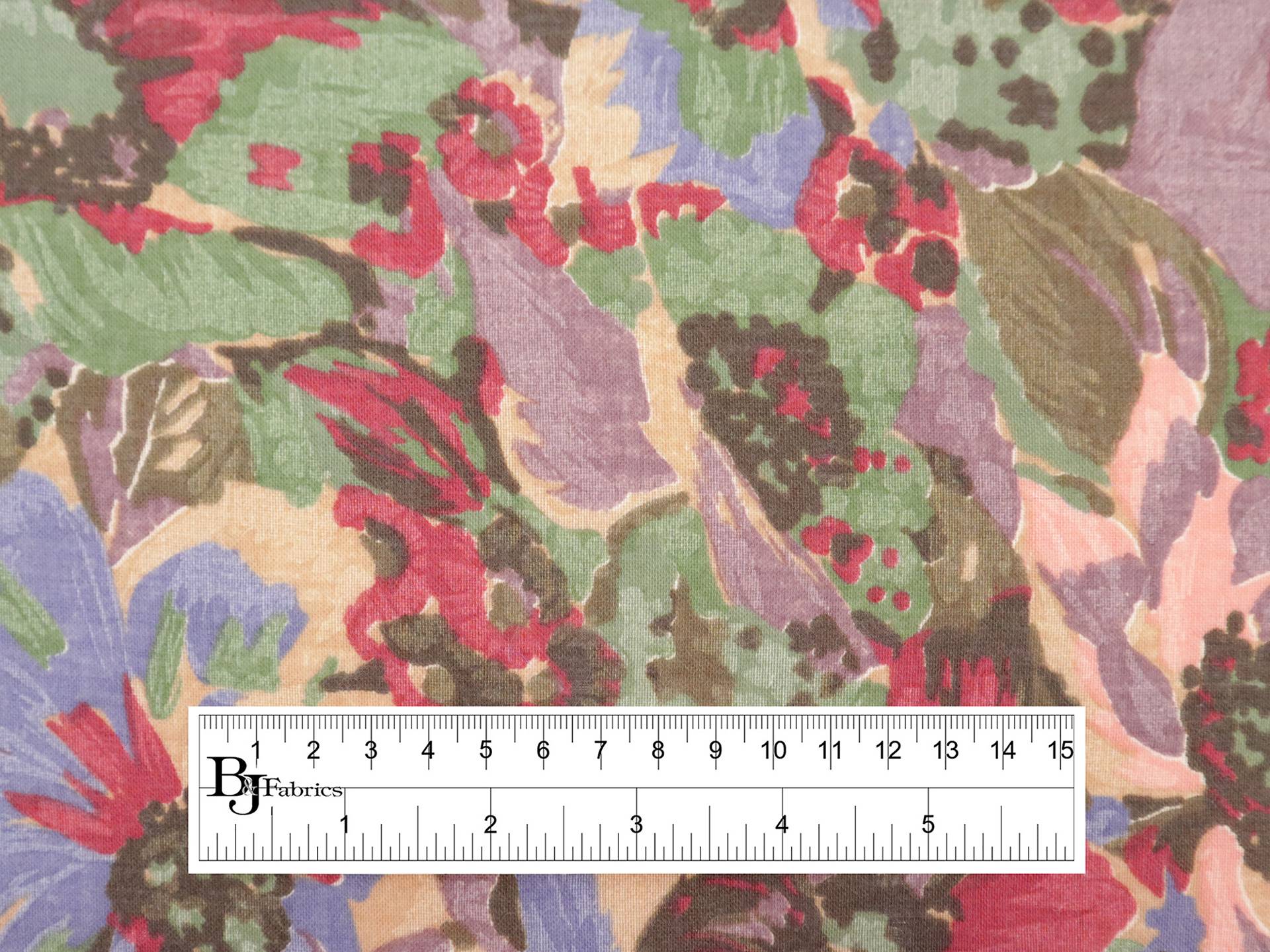 Vintage Wool & Cotton Viyella with Floral Print
