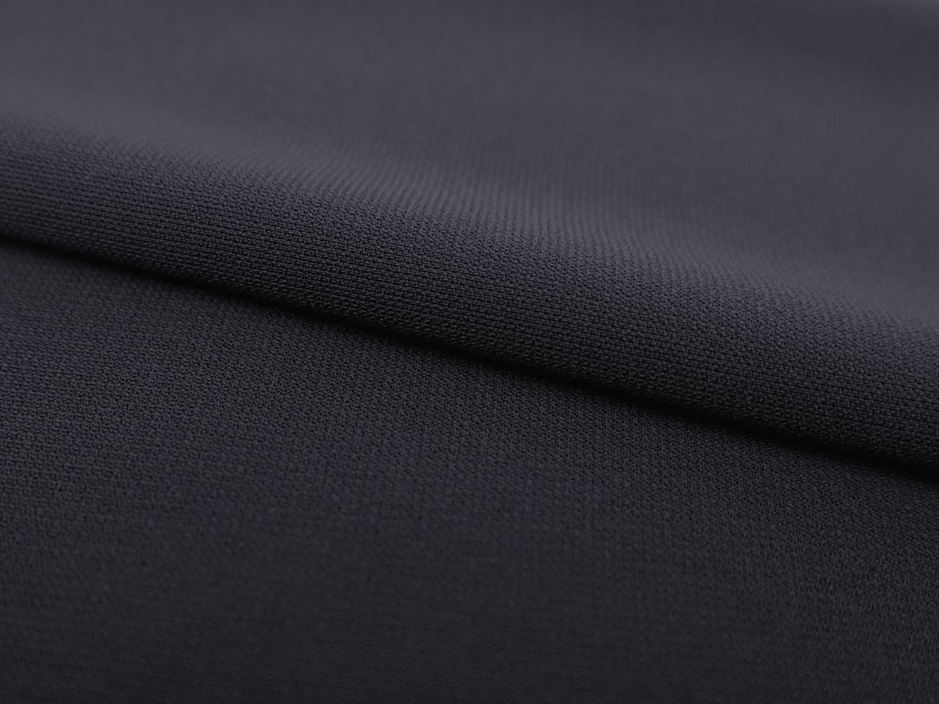 Synthetic Barathea Crepe in Charcoal