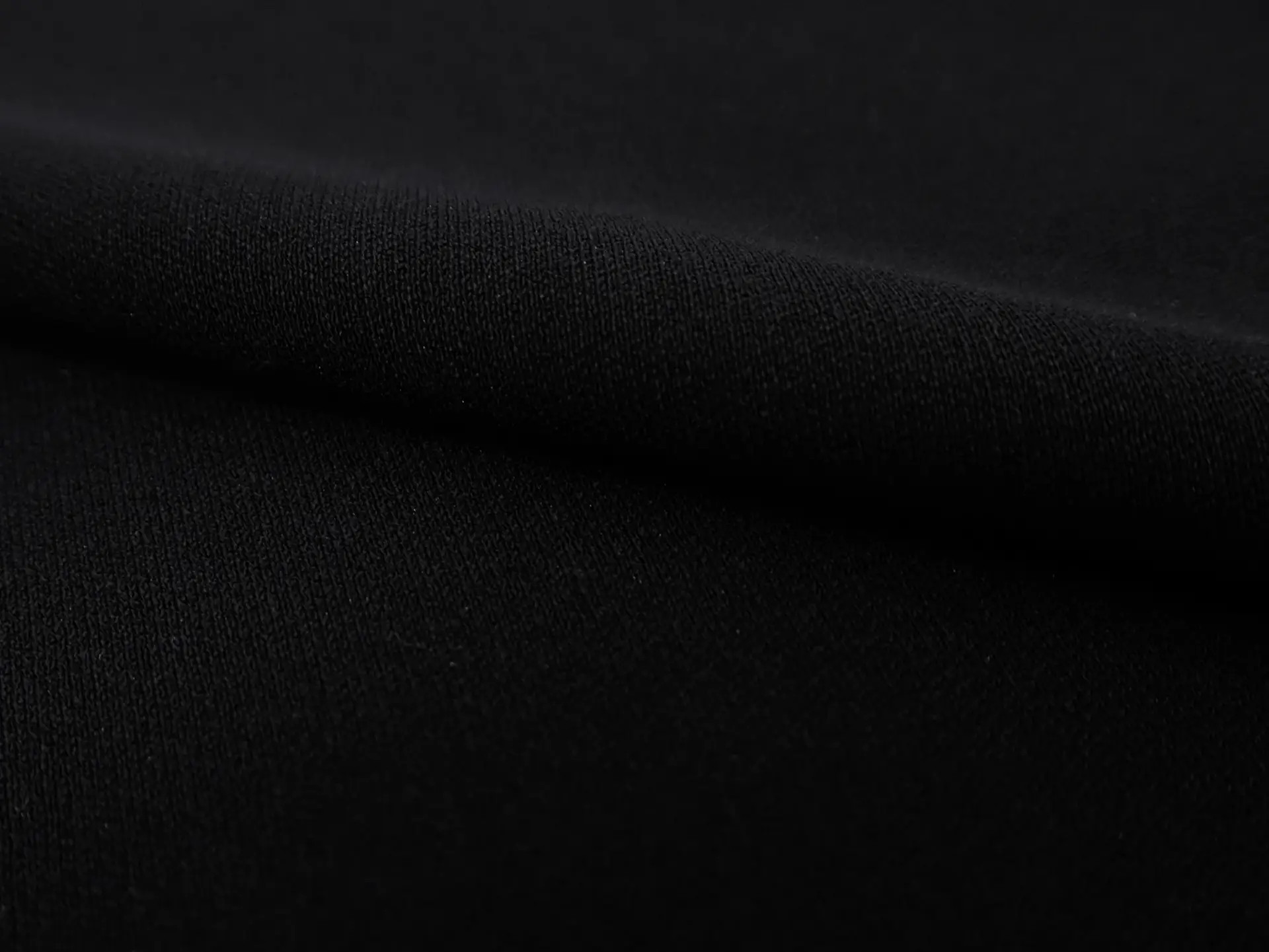 Techno Stretch Cotton Crepe in Black
