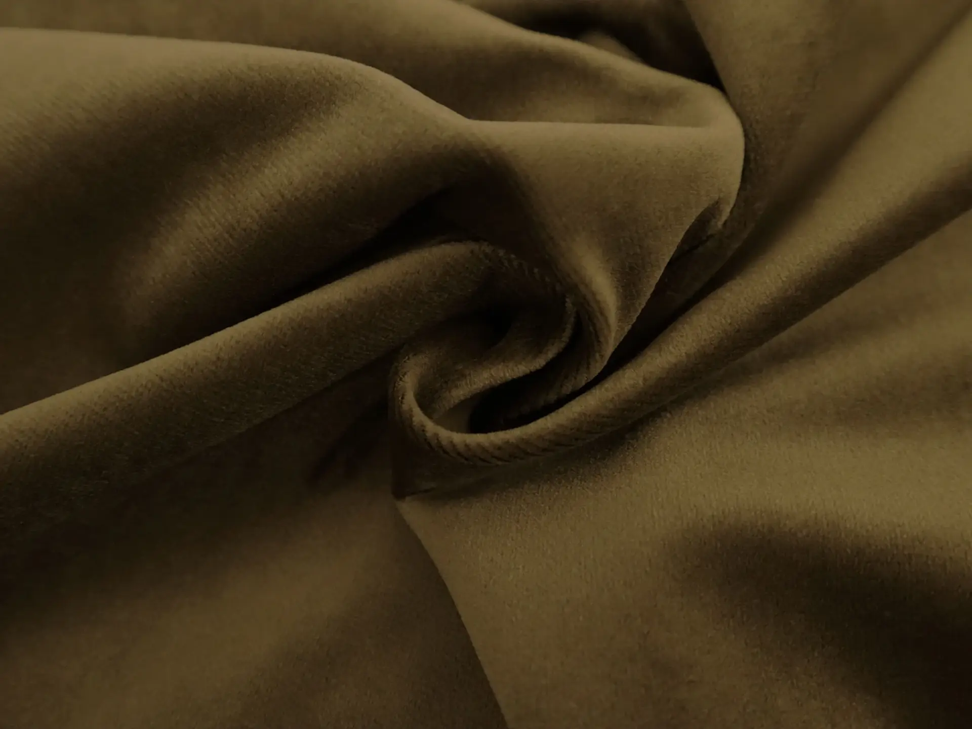 Polyester Upholstery Velvet in Bark