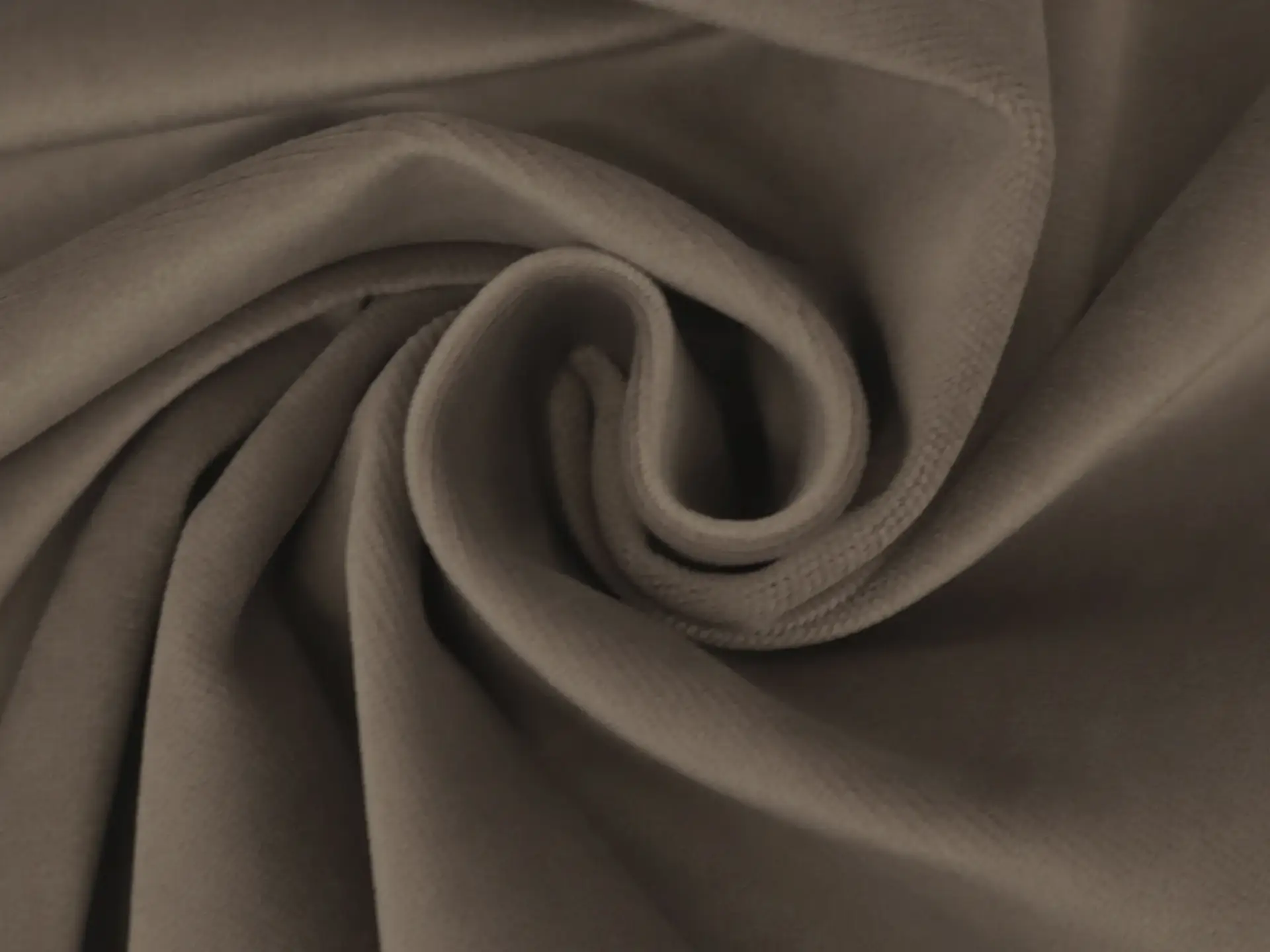 Polyester Upholstery Velvet in Mink