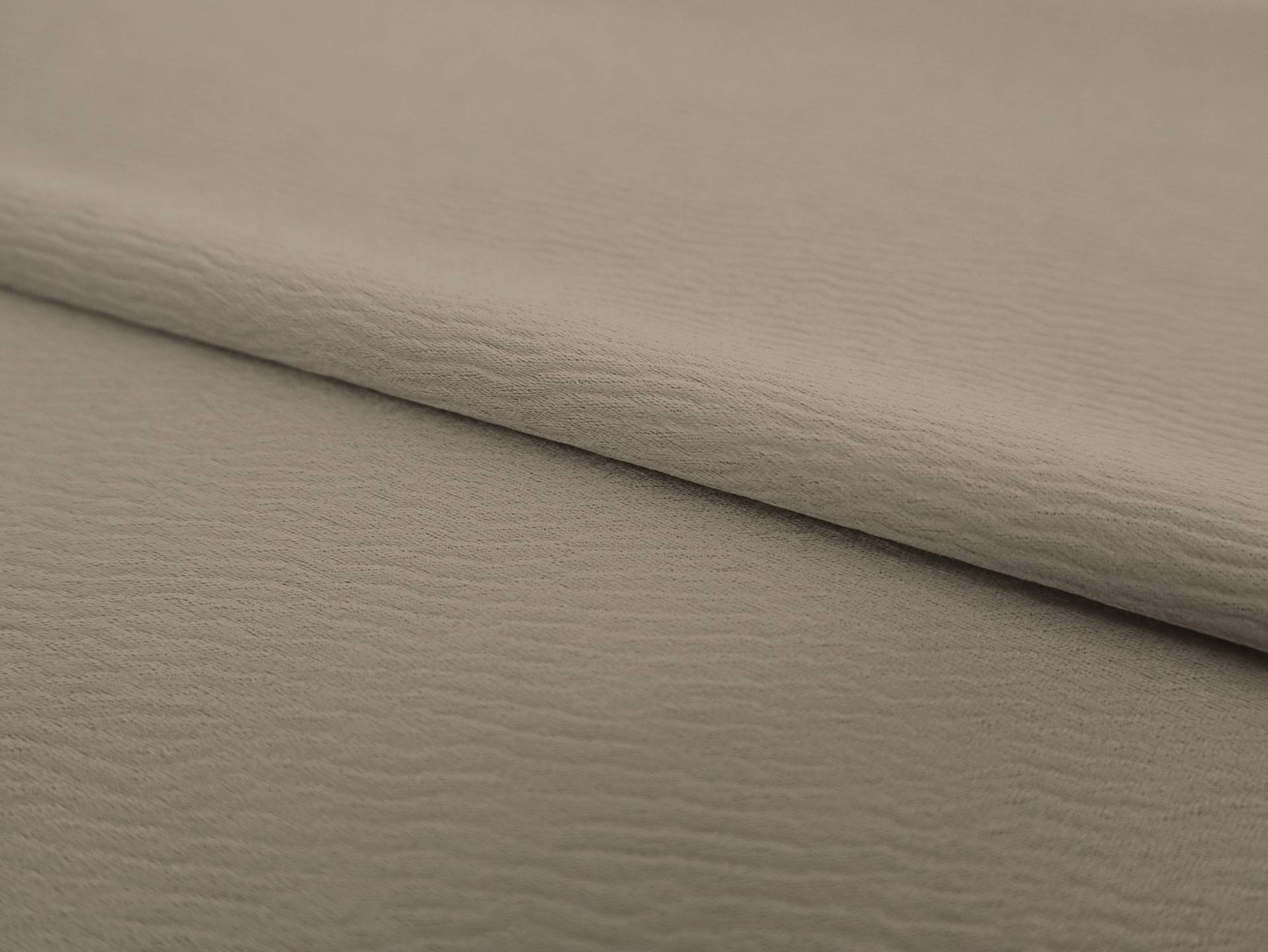 Double Face Triacetate Polyester Blend Ripple Satin in Taupe Grey