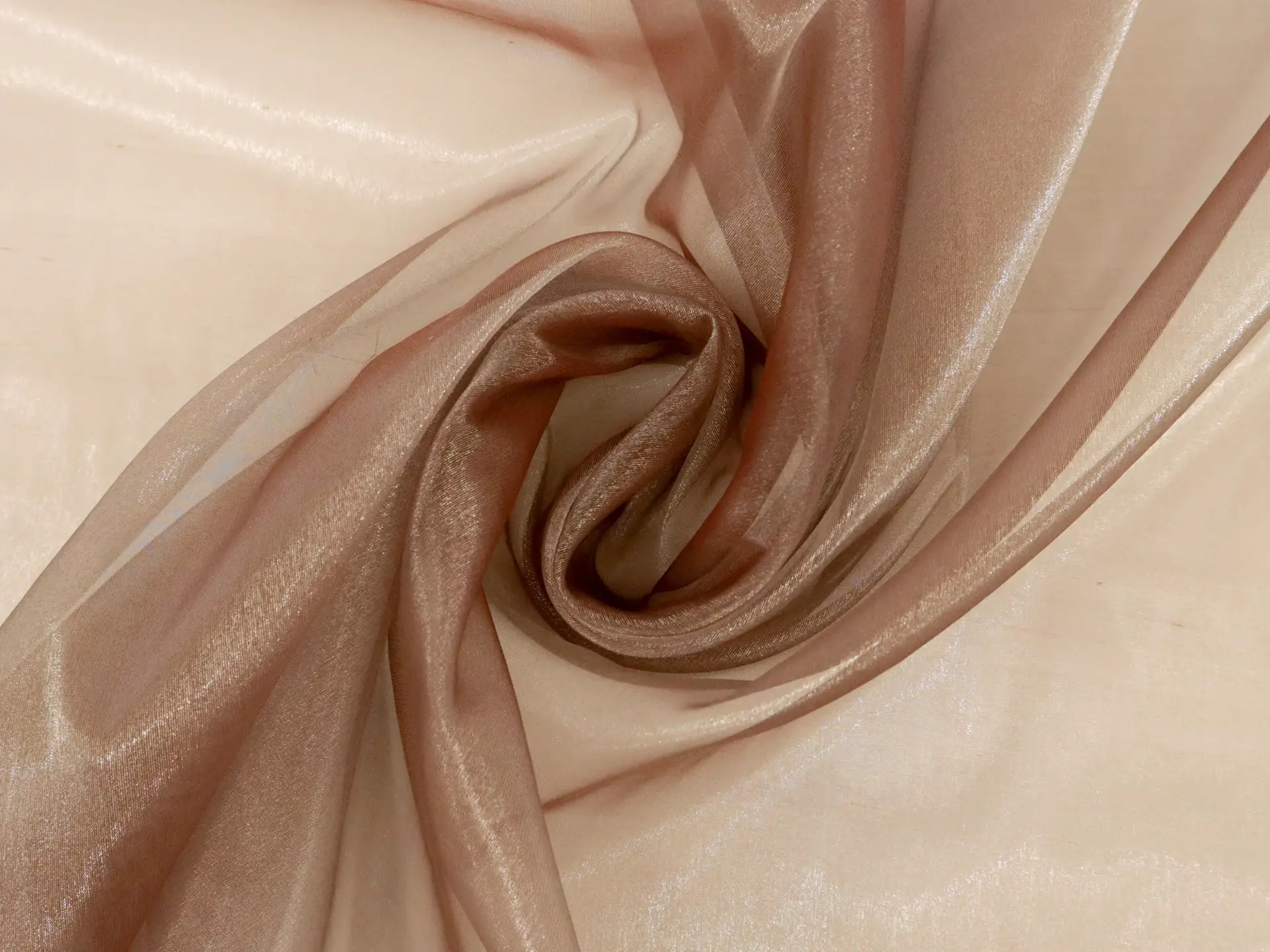 Sparkle Sheer Organza in Cinnamon