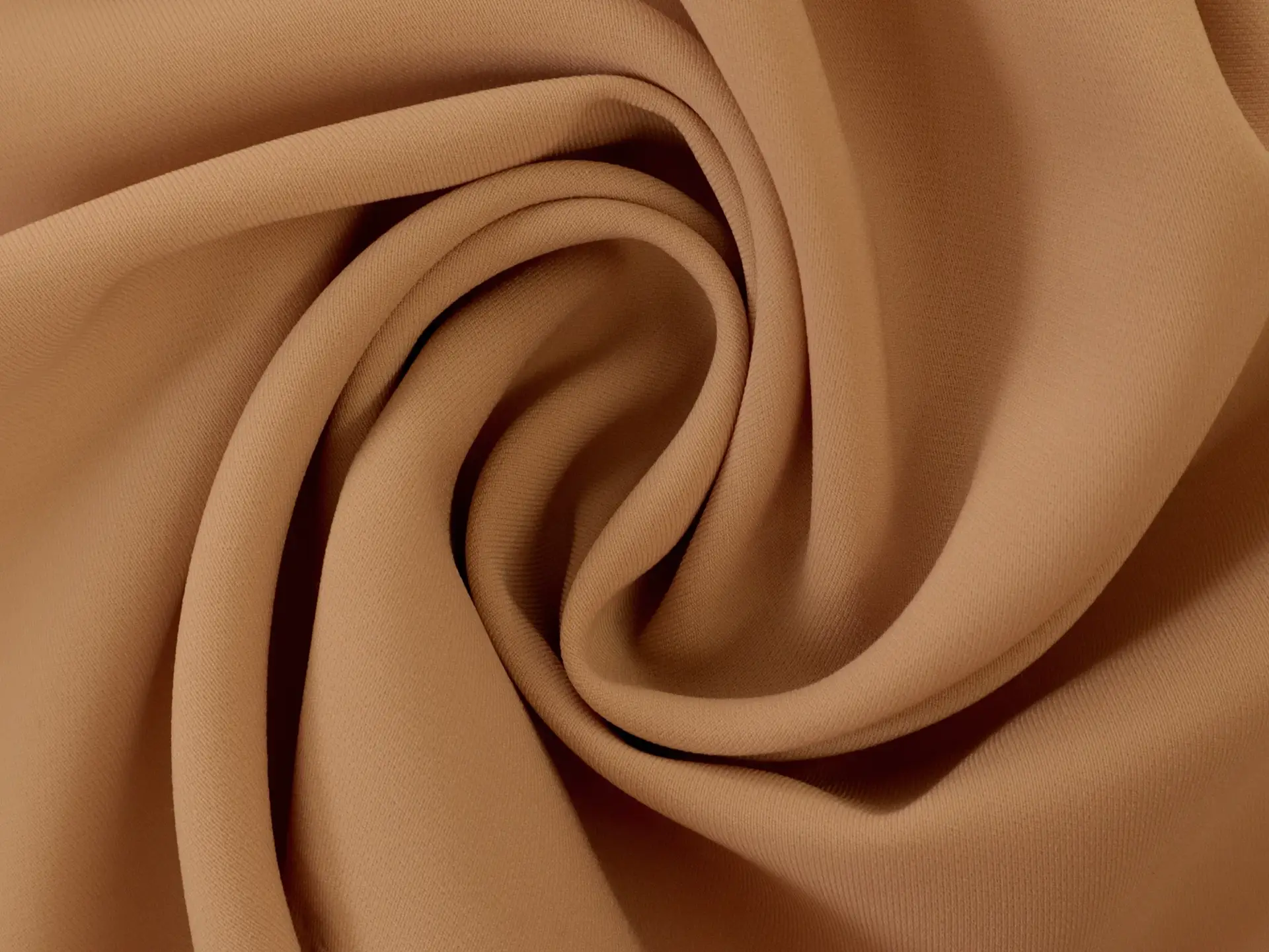 Triacetate Georgette in Tan