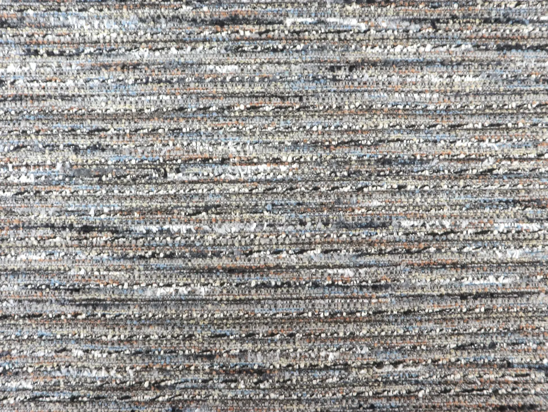 Metallic Tweed in Blue & Grey